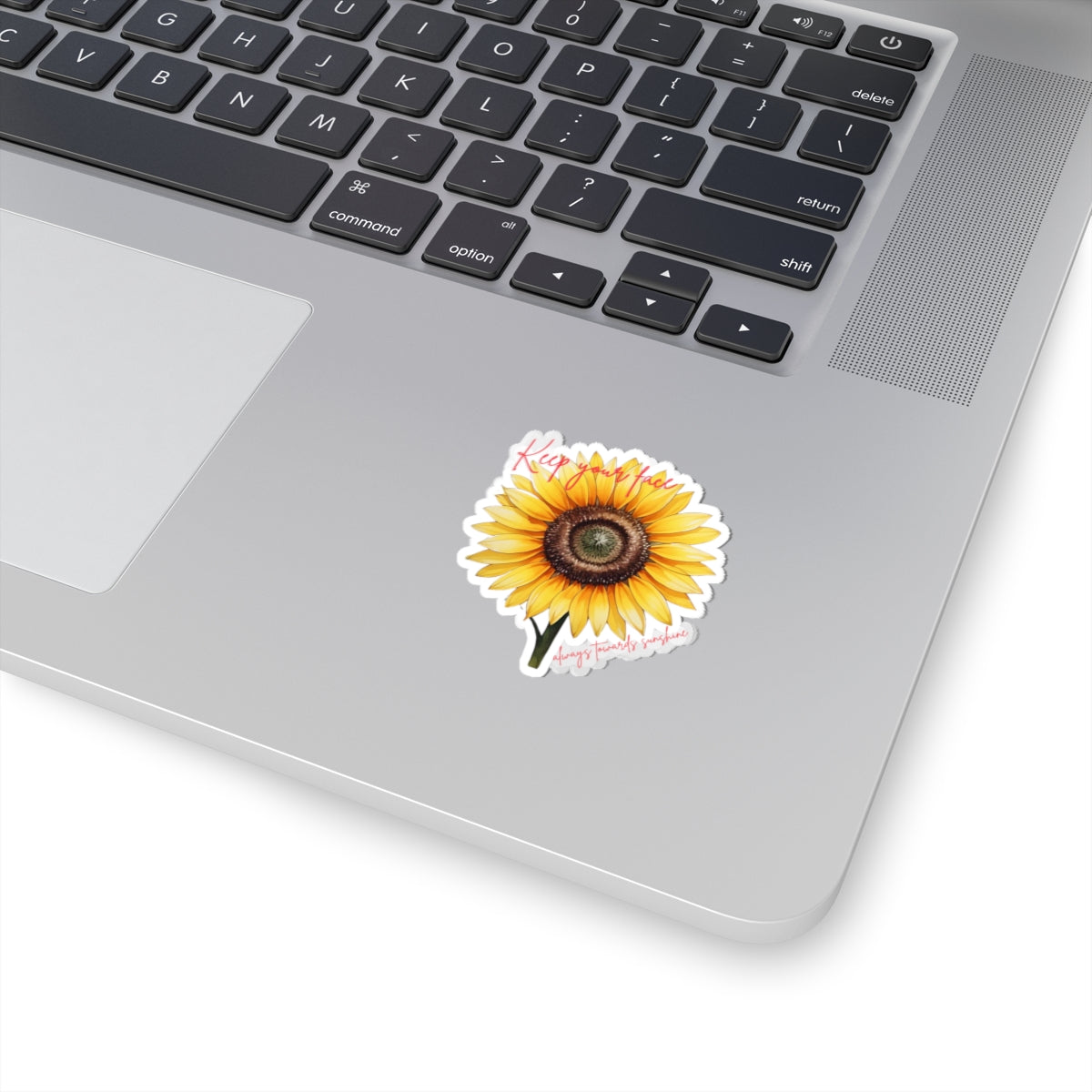Keep Your Face Sunflower Kiss-Cut Stickers - Bright and Cheerful Décor