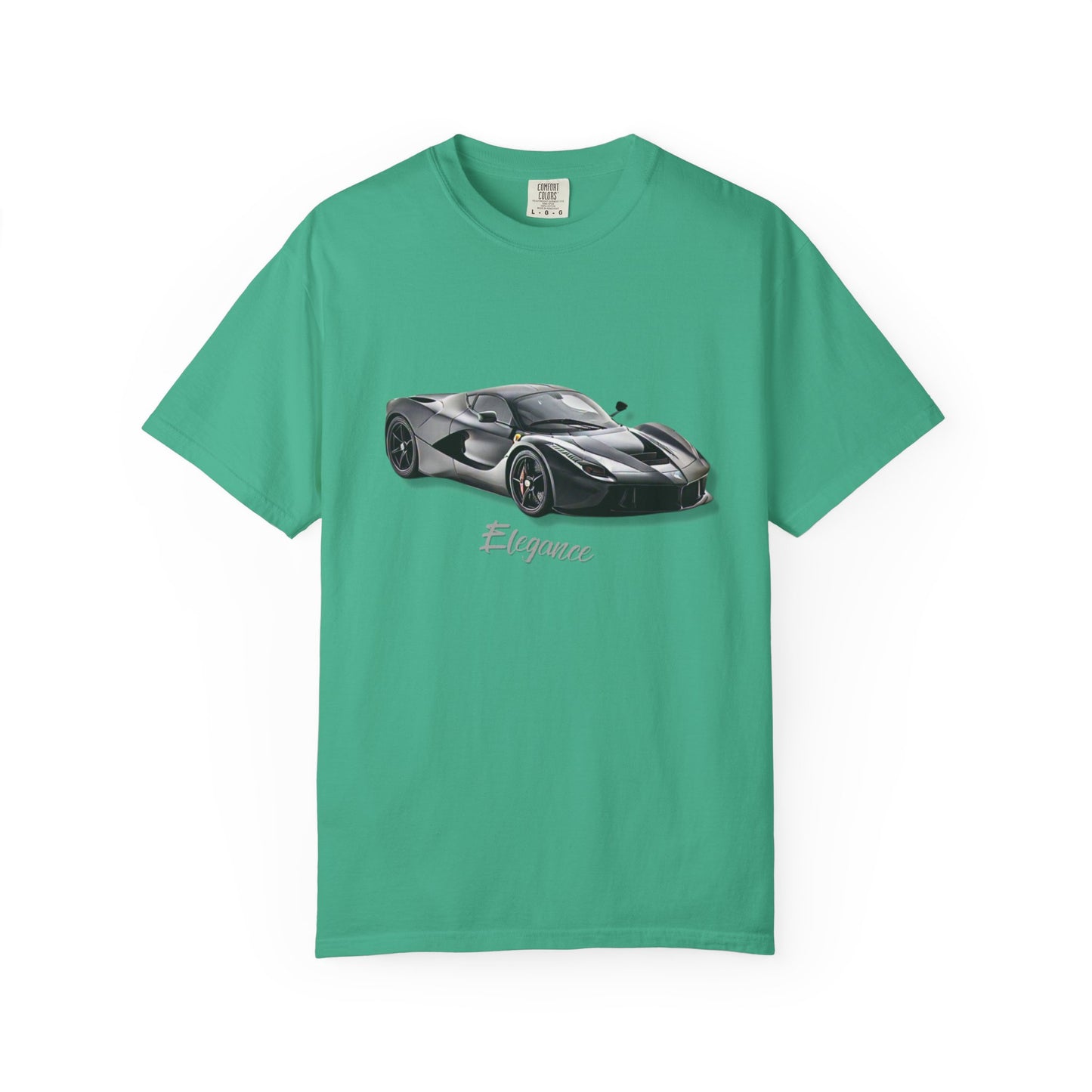 Elegant Car Graphic Unisex Garment-Dyed T-Shirt