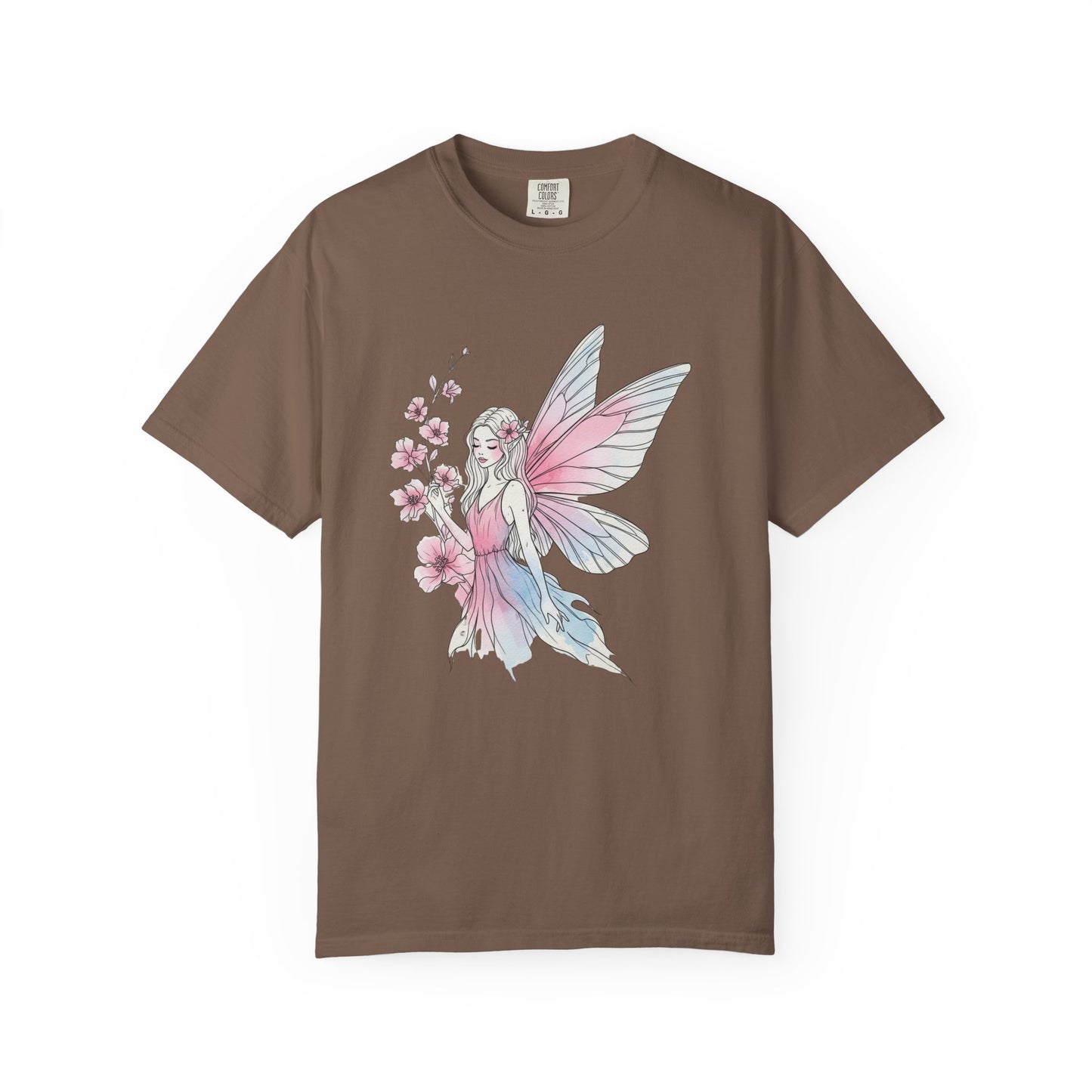 Whimsical Fairy T-Shirt - Eco-Friendly Tee, Vintage Style Shirt, Gift for Her, Fairy Lovers Gift, Summer Apparel, Spring Fashion