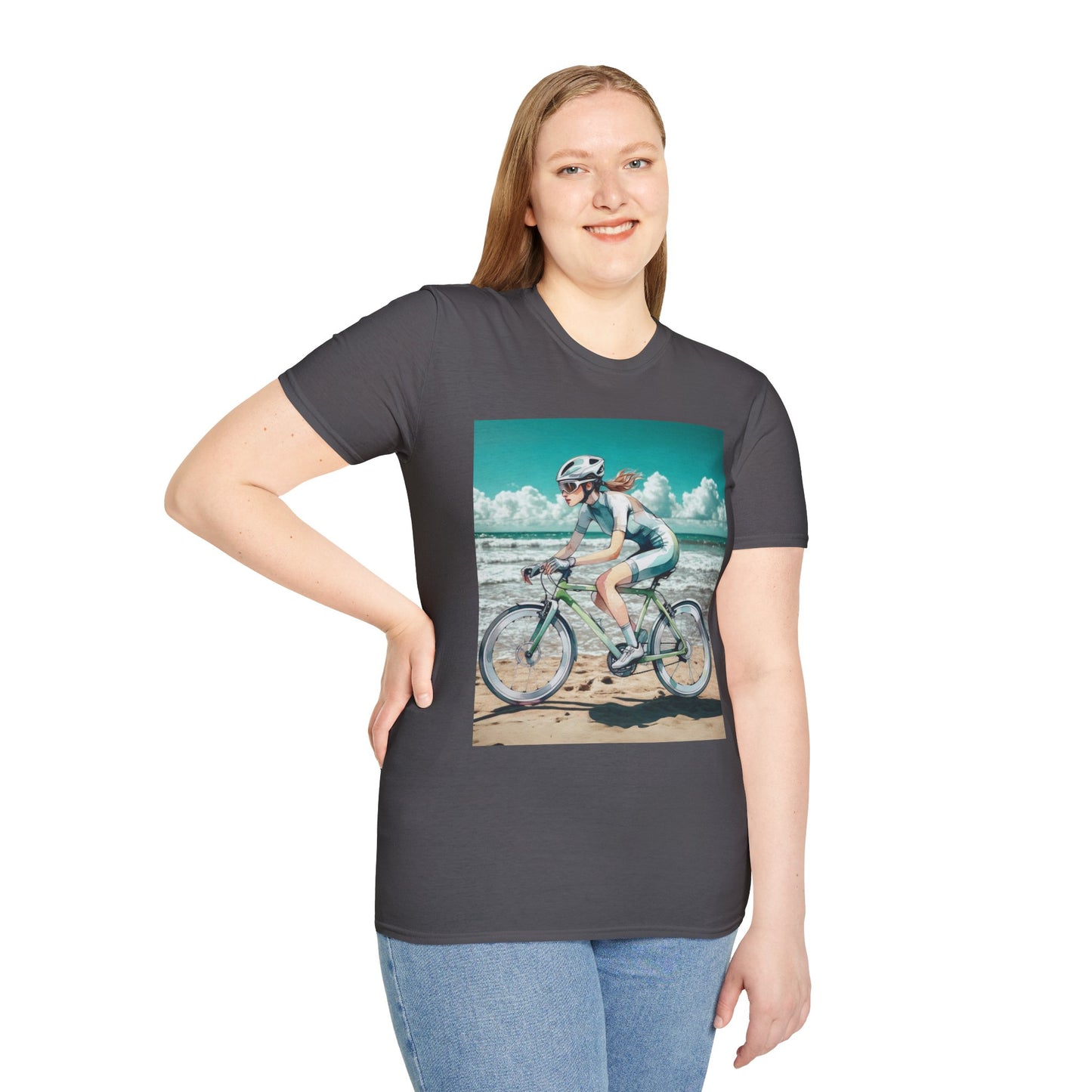 Beach Bike Ride Unisex Softstyle T-Shirt