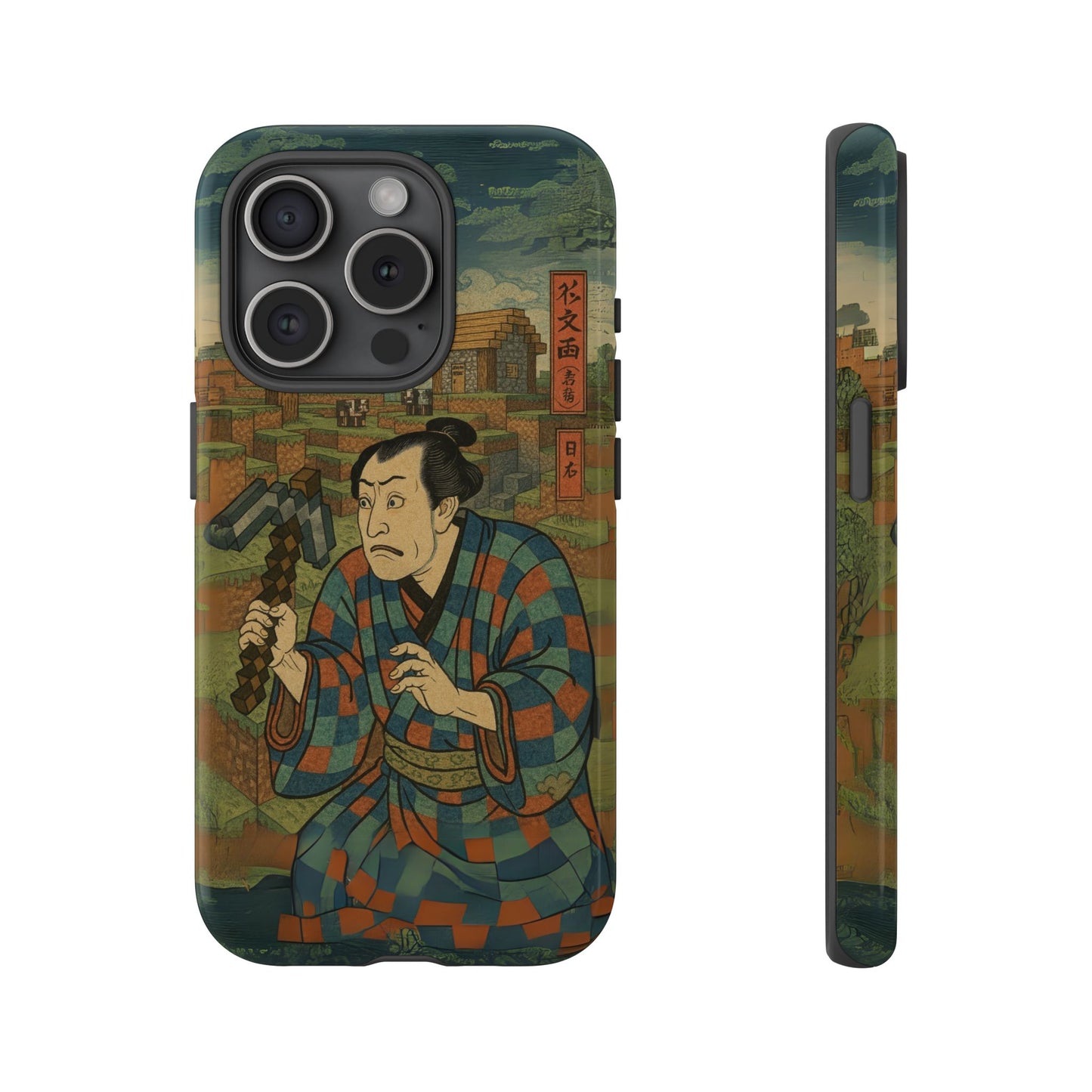 Tough Cases - Japanese Art Phone Case with Warrior Design