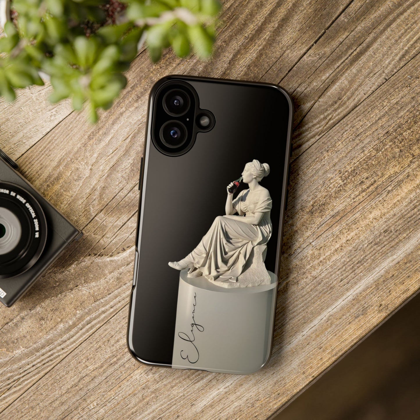 Elegant Phone Case - Stylish Tough Case with Sculpture Design