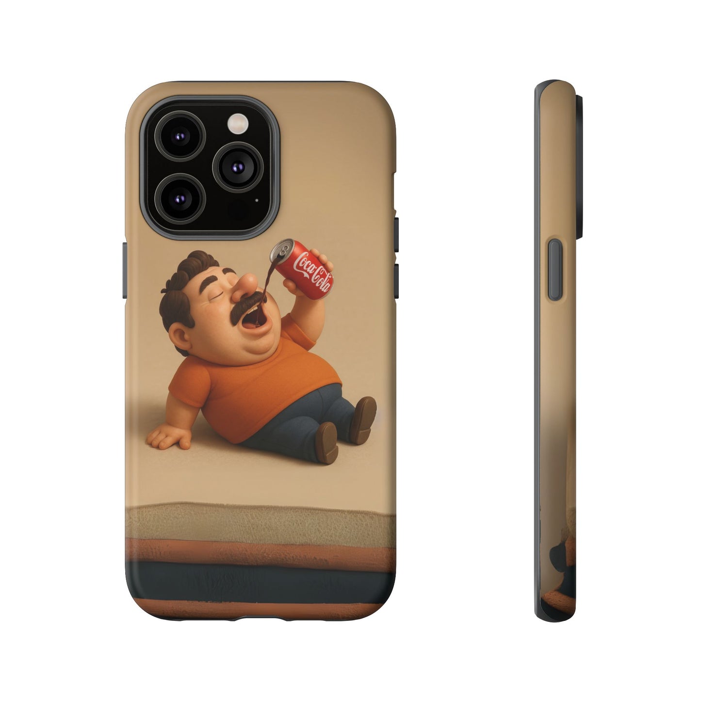Funny Cartoon Phone Case - 'Coca-Cola Chill' Design