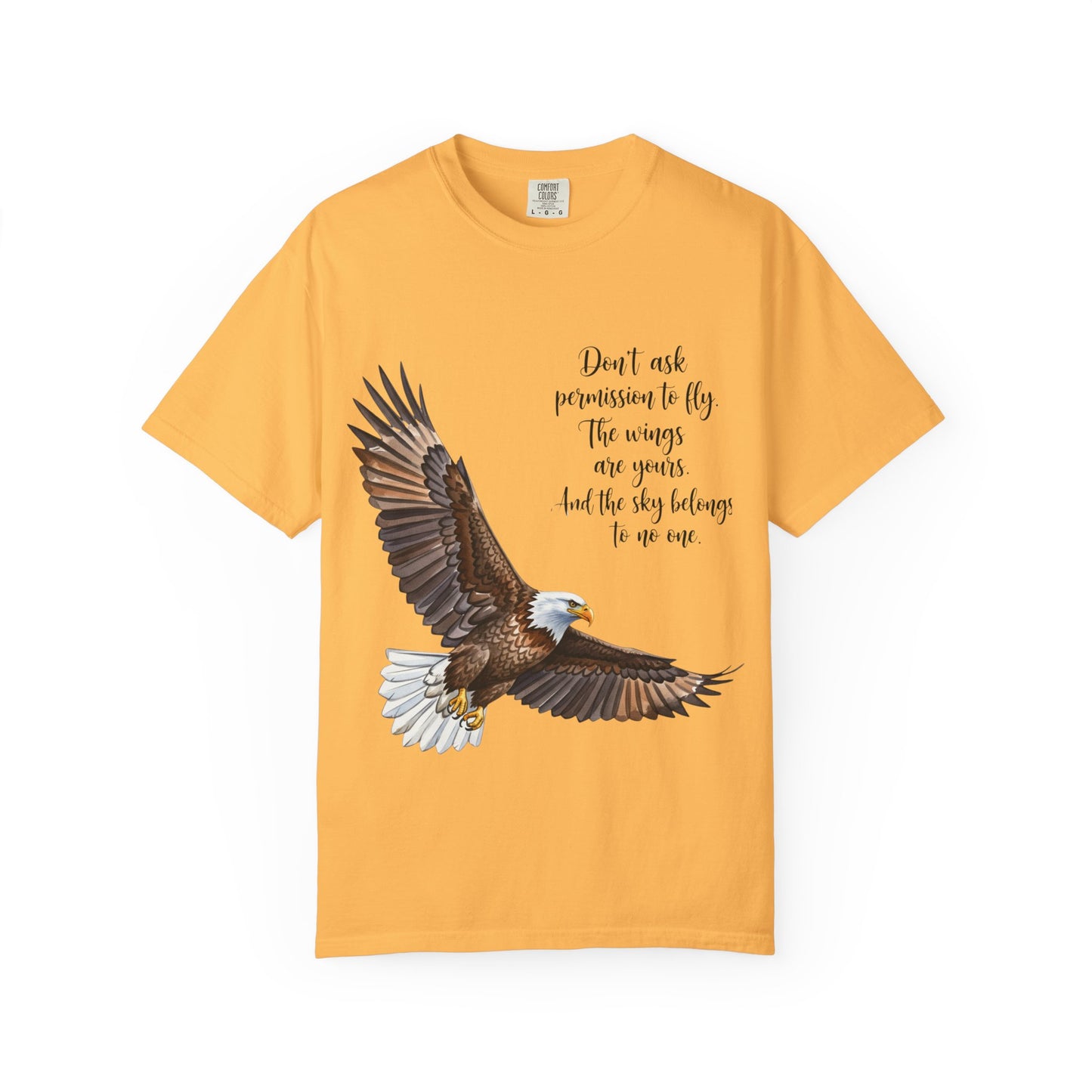 Inspirational Eagle T-Shirt, Motivational Apparel, Gift for Nature Lovers, Unisex Size, Eco-Friendly Fashion, Casual Wear