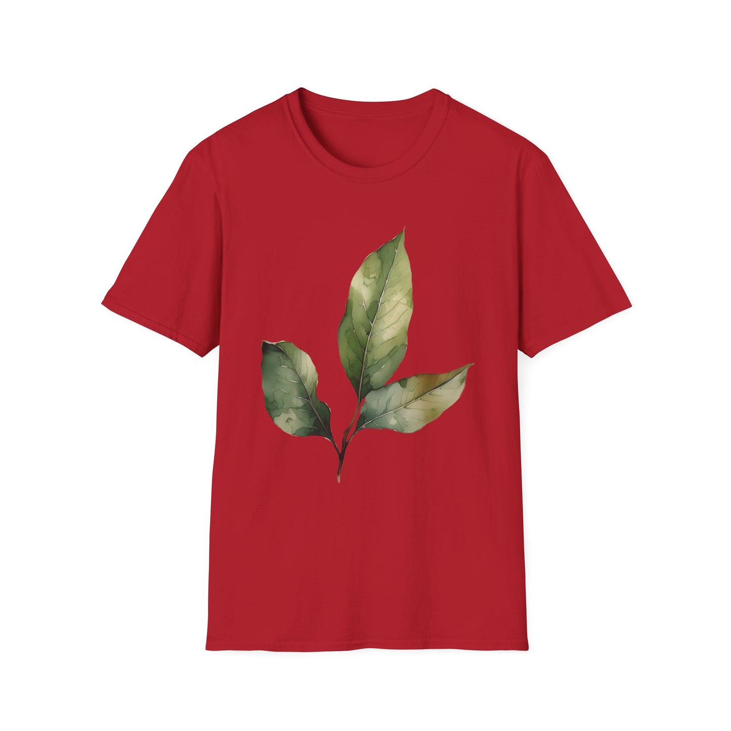 Botanical Leaf Unisex Softstyle T-Shirt - Eco-Friendly Casual Wear