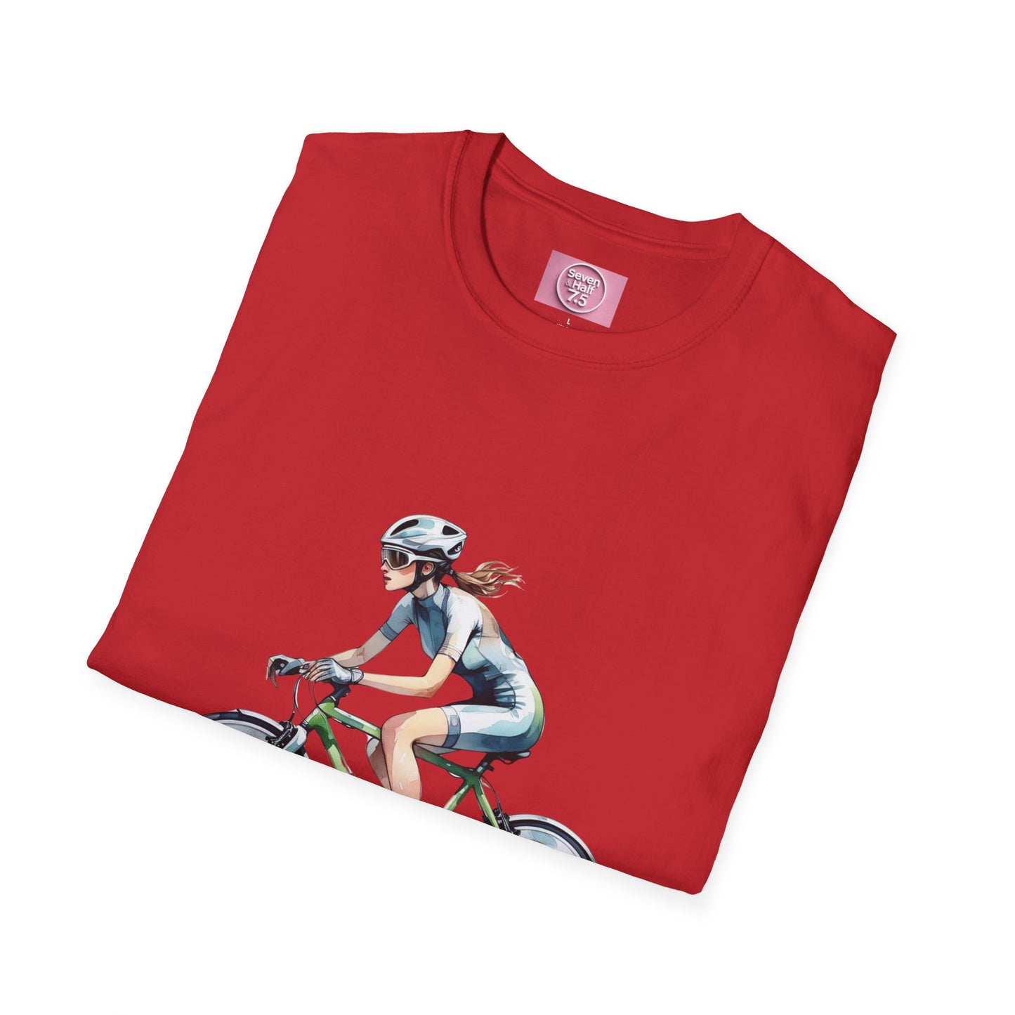 Cycling Enthusiast Softstyle T-Shirt – Sporty Graphic Tee for Bikers