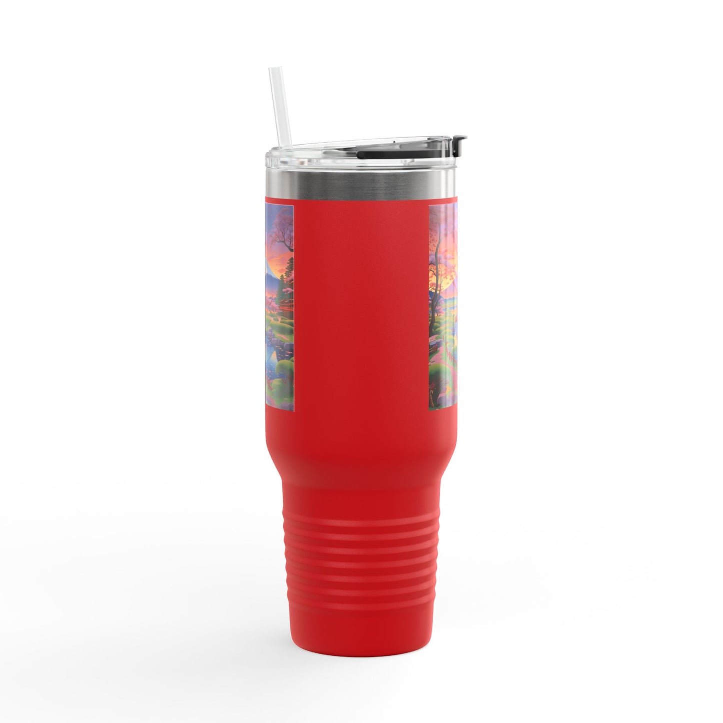 Nature-Inspired Insulated Travel Mug - 40oz Adventure Mug with Scenic Design