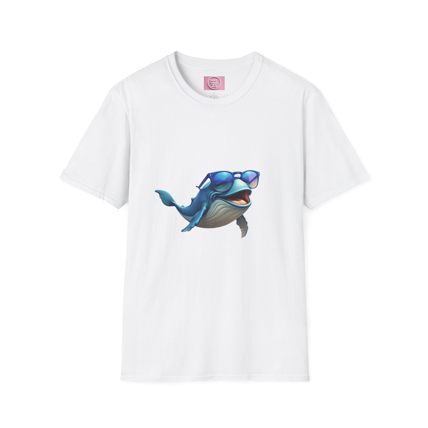 Cool Sunglasses Whale Unisex Softstyle T-Shirt