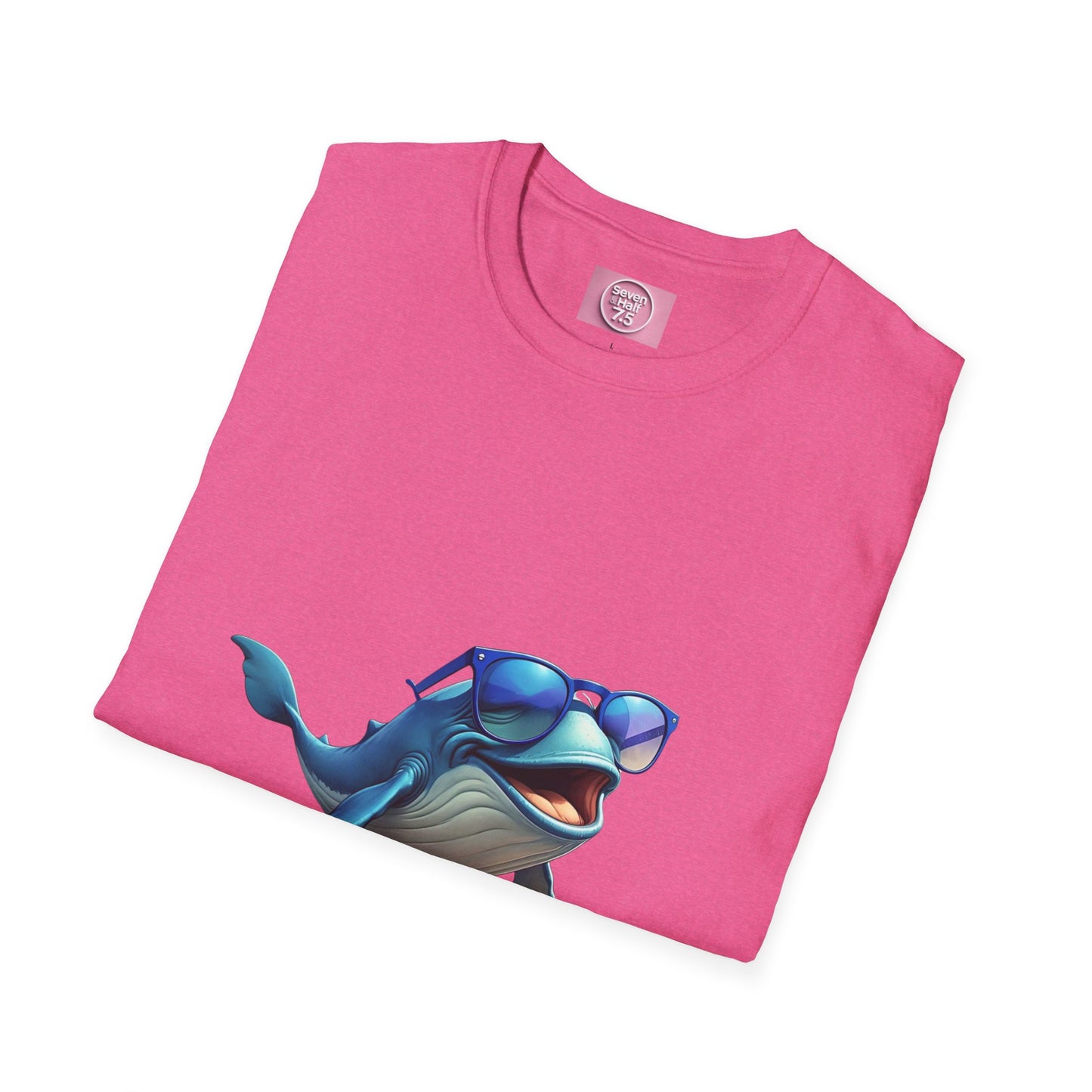 Cool Sunglasses Whale Unisex Softstyle T-Shirt