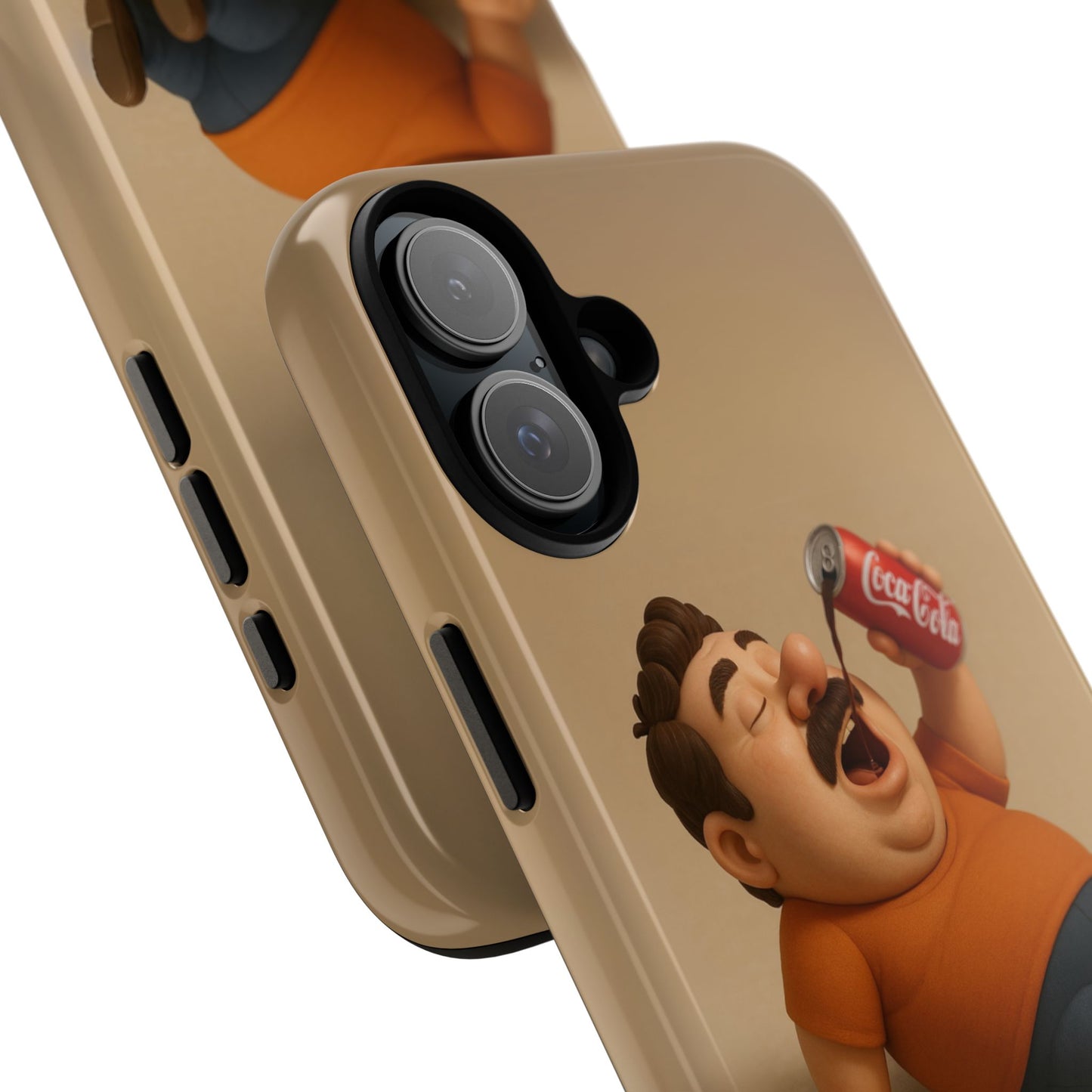 Funny Cartoon Phone Case - 'Coca-Cola Chill' Design