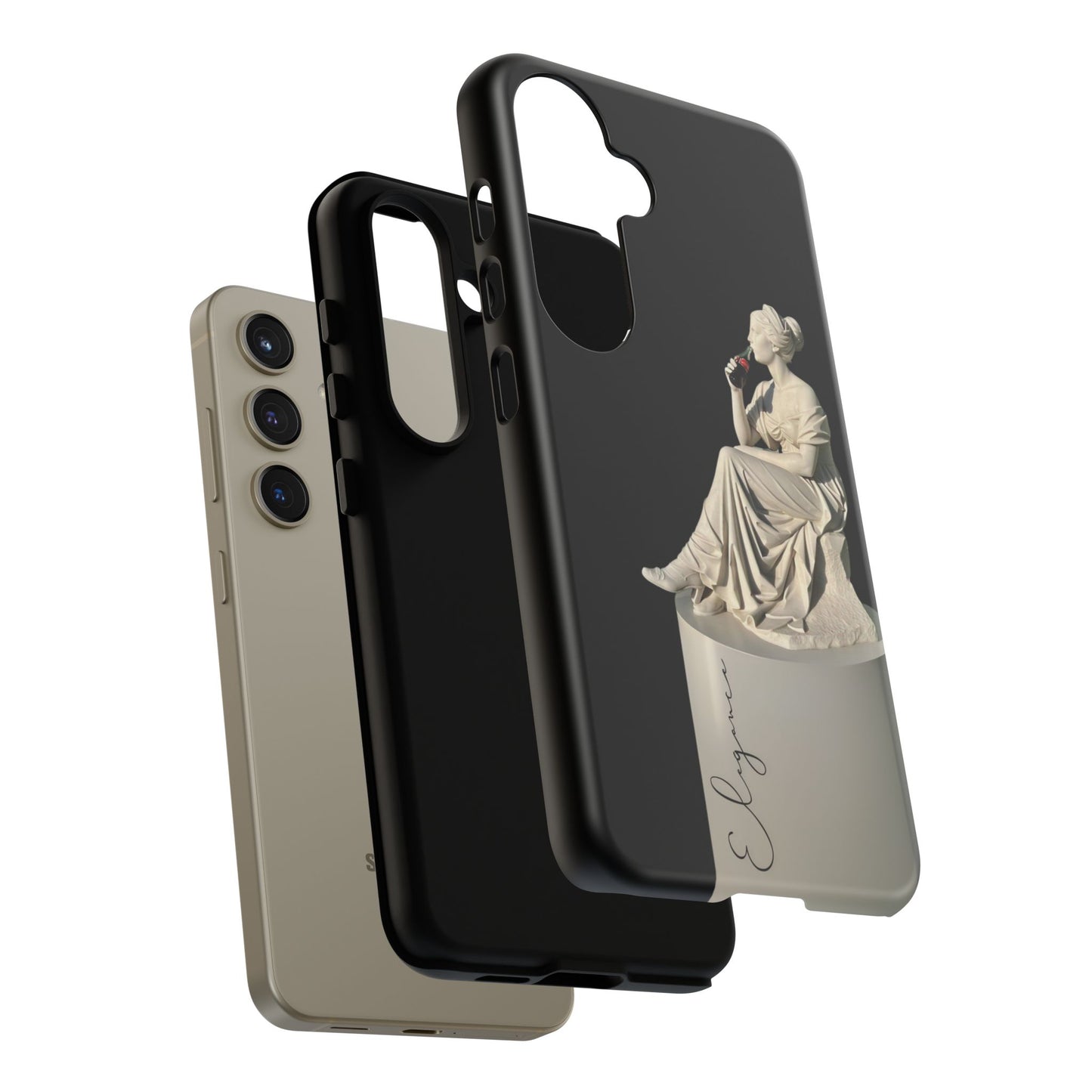 Elegant Phone Case - Stylish Tough Case with Sculpture Design