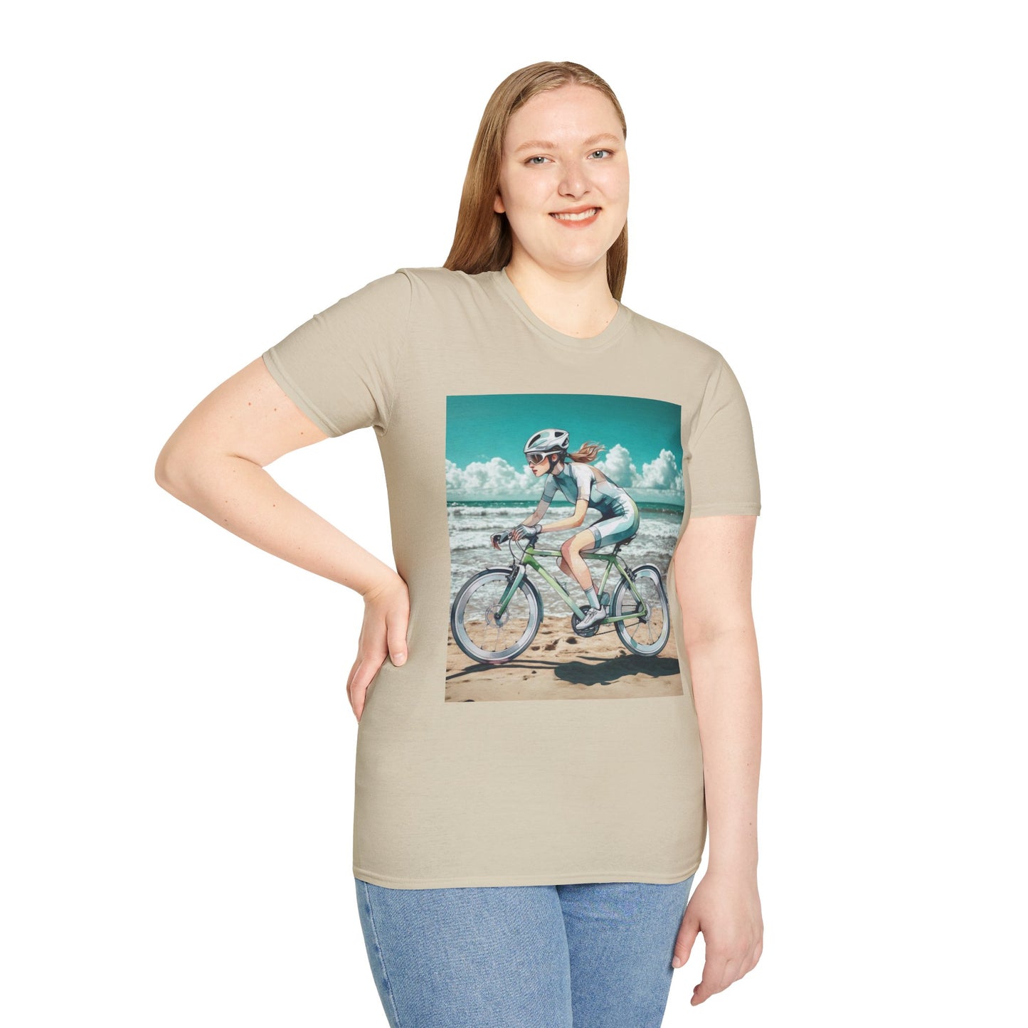 Beach Bike Ride Unisex Softstyle T-Shirt