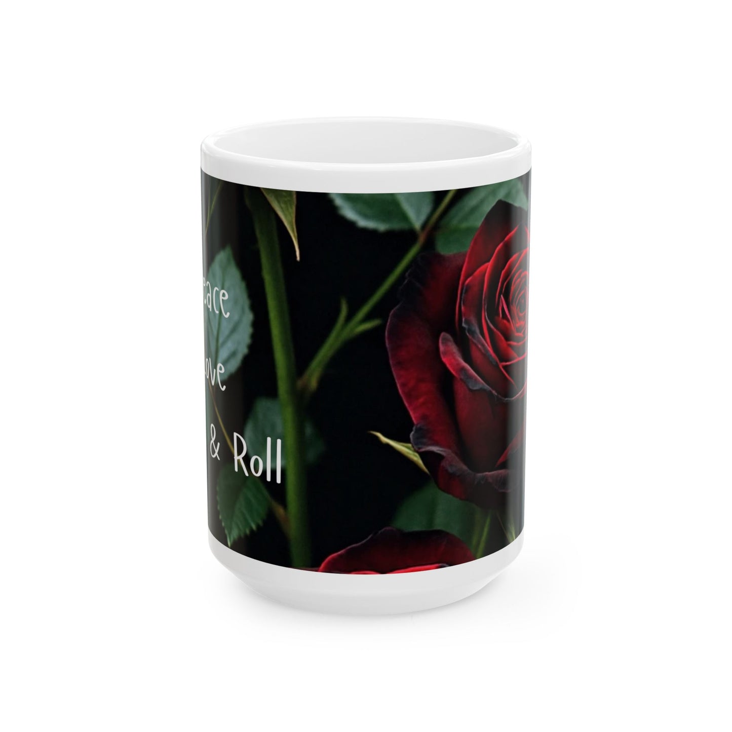 Elegant Rose Ceramic Mug - 11oz & 15oz Options - Perfect Gift for Occasions