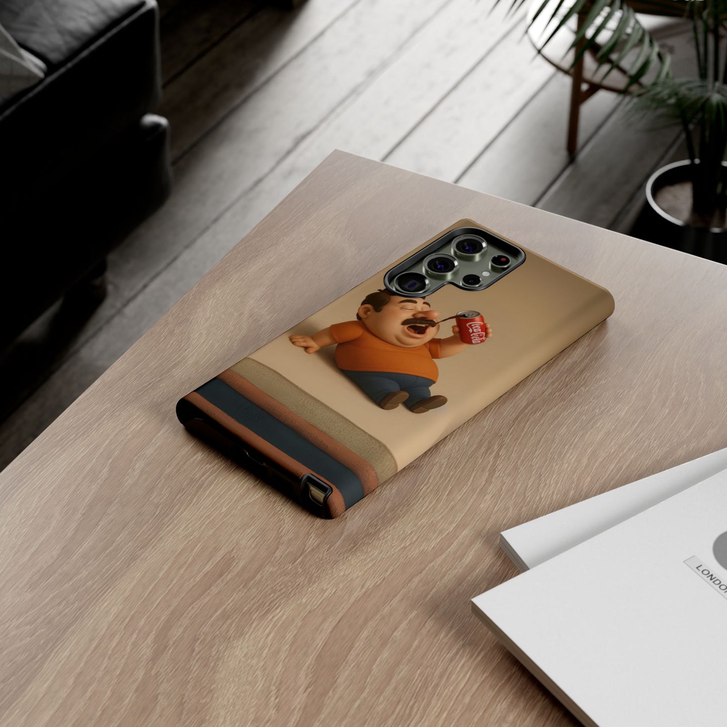 Funny Cartoon Phone Case - 'Coca-Cola Chill' Design