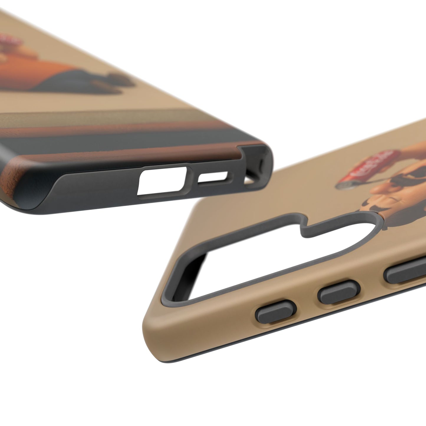 Funny Cartoon Phone Case - 'Coca-Cola Chill' Design