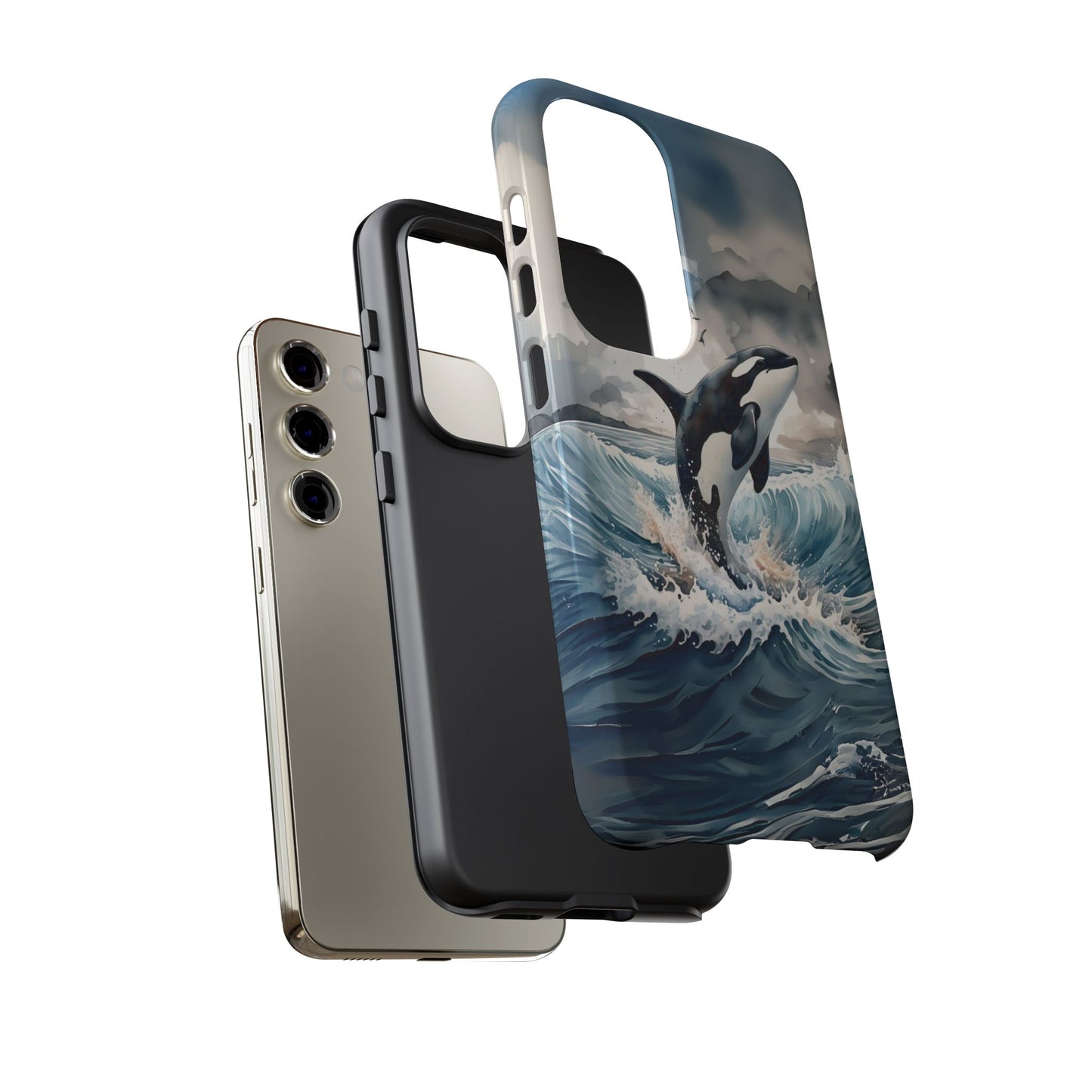 Whale Splash Phone Case - Tough & Stylish Ocean Design