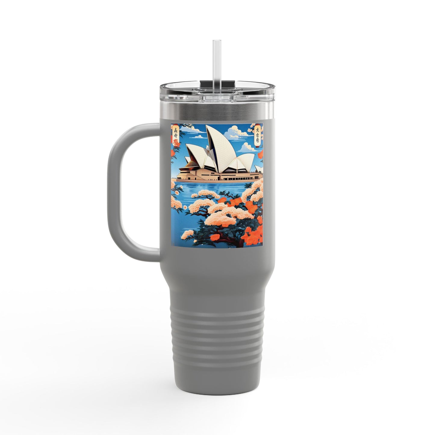 Stylish 40oz Insulated Travel Mug – Perfect for Adventure Seekers & Coffee Lovers!