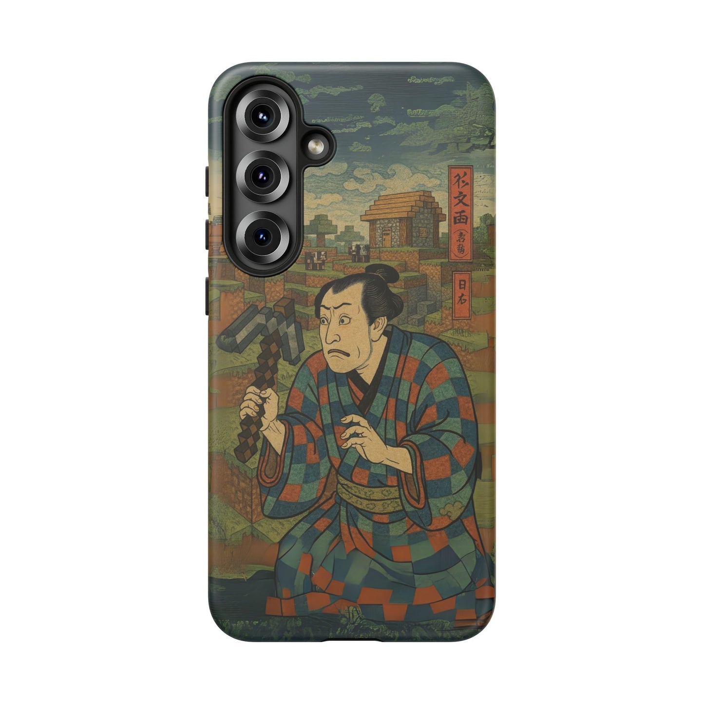 Tough Cases - Japanese Art Phone Case with Warrior Design