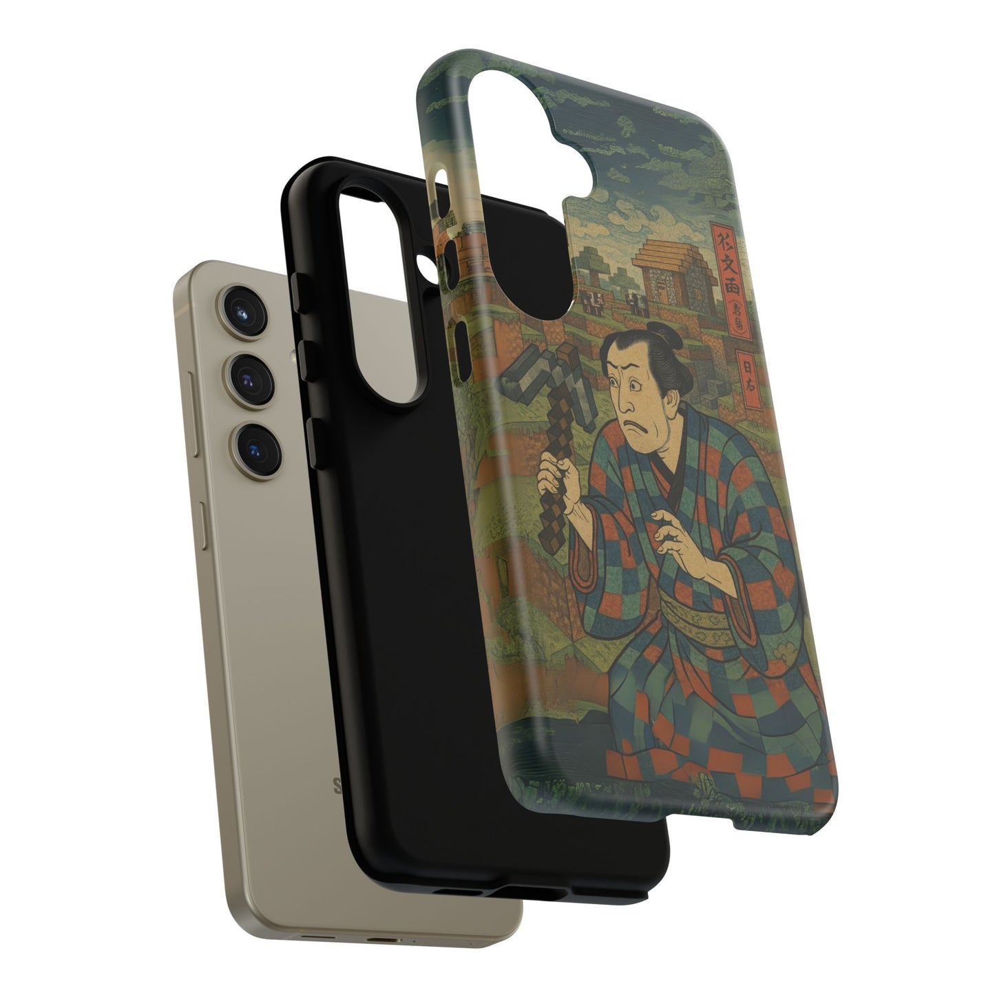 Tough Cases - Japanese Art Phone Case with Warrior Design