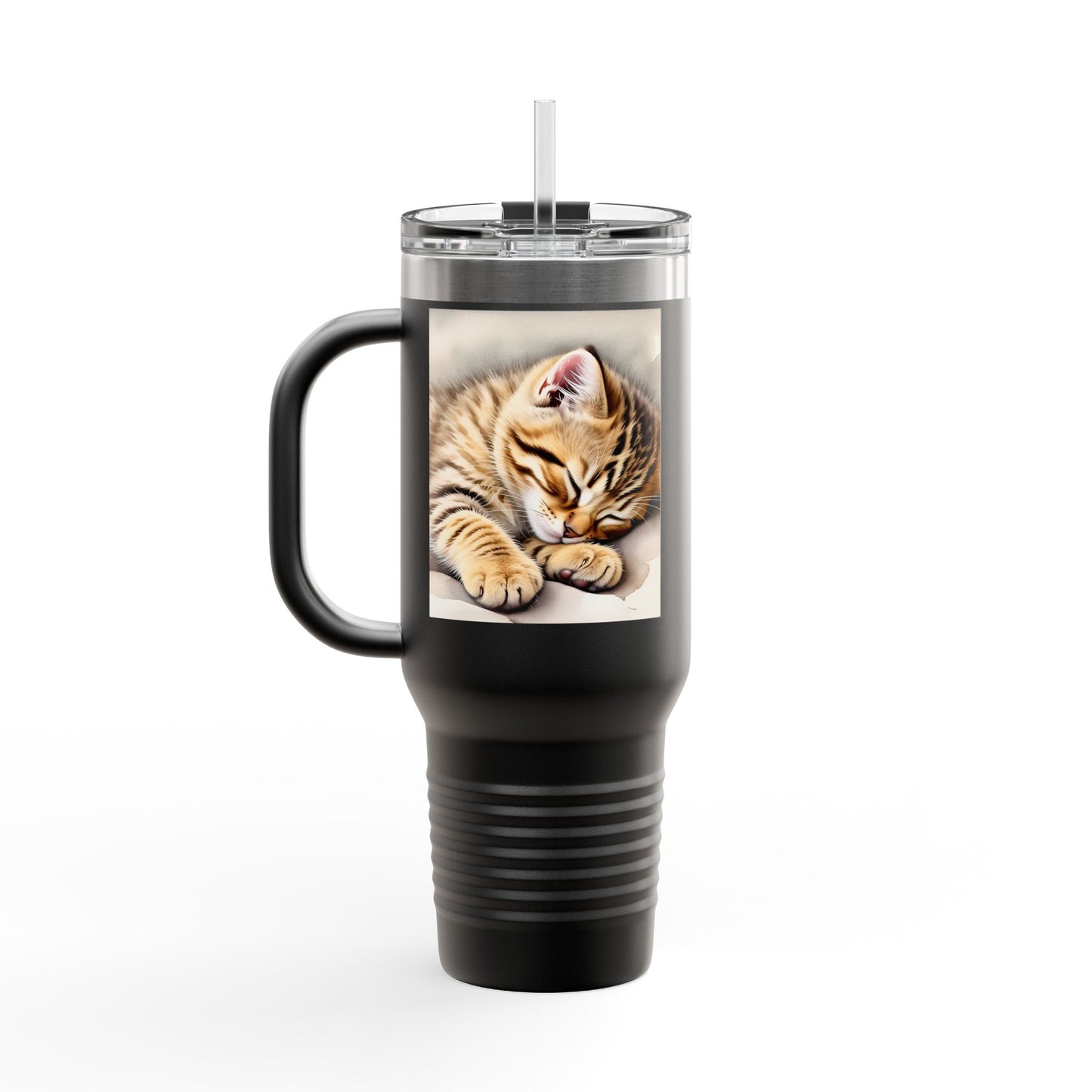 Cozy Cat Insulated Travel Mug - 40oz | Perfect for Cat Lovers