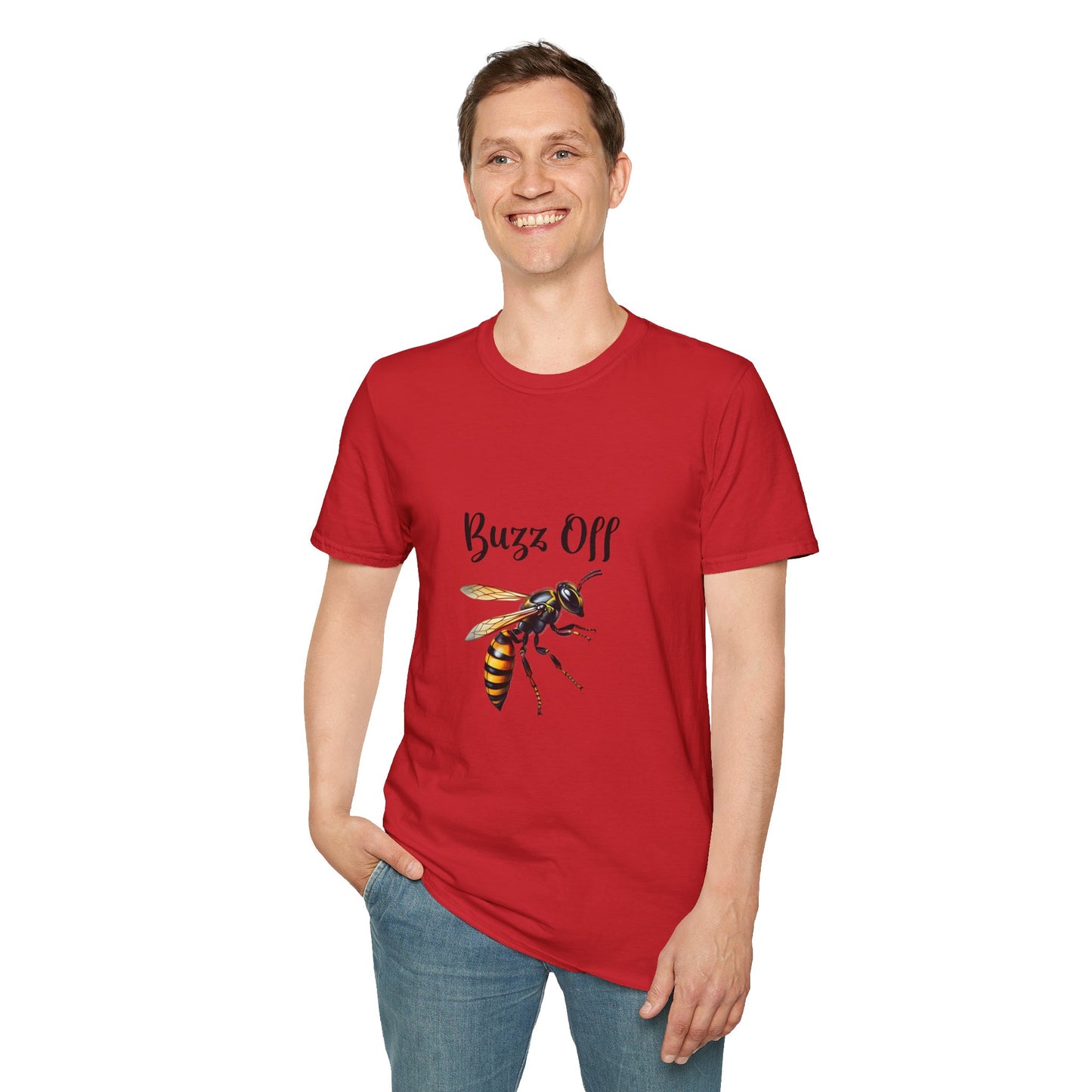 Buzz Off Bee Unisex Softstyle T-Shirt
