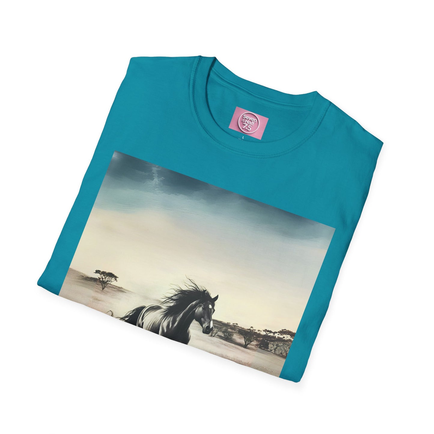 Majestic Horse Unisex Softstyle T-Shirt - Nature Inspired Graphic Tee