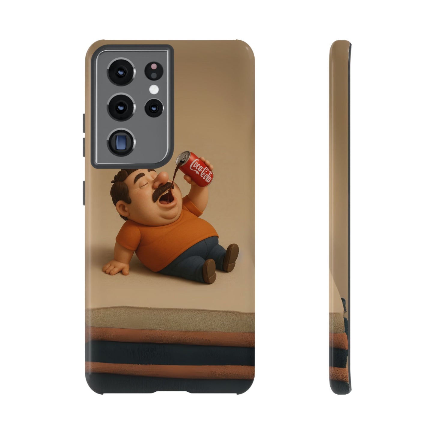 Funny Cartoon Phone Case - 'Coca-Cola Chill' Design