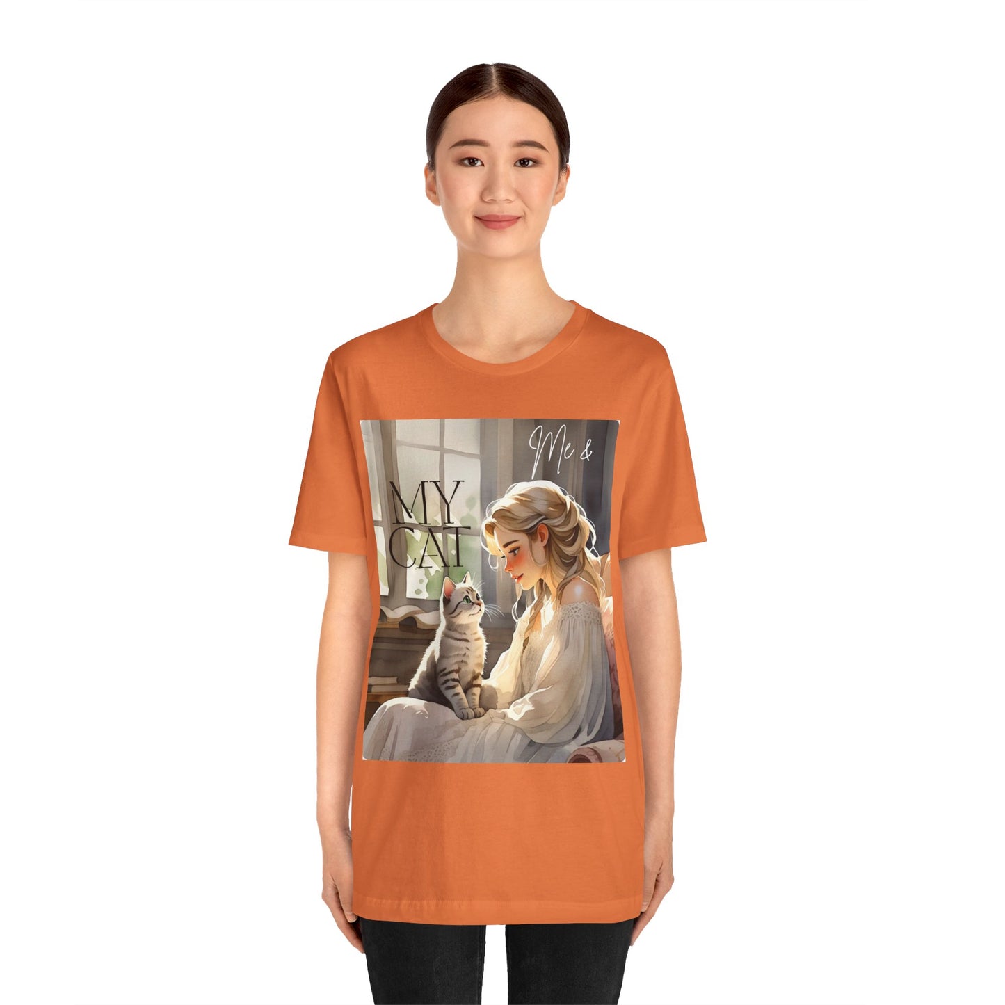 My Cat & Me Unisex Short Sleeve Tee - Cozy Cat Lover Shirt