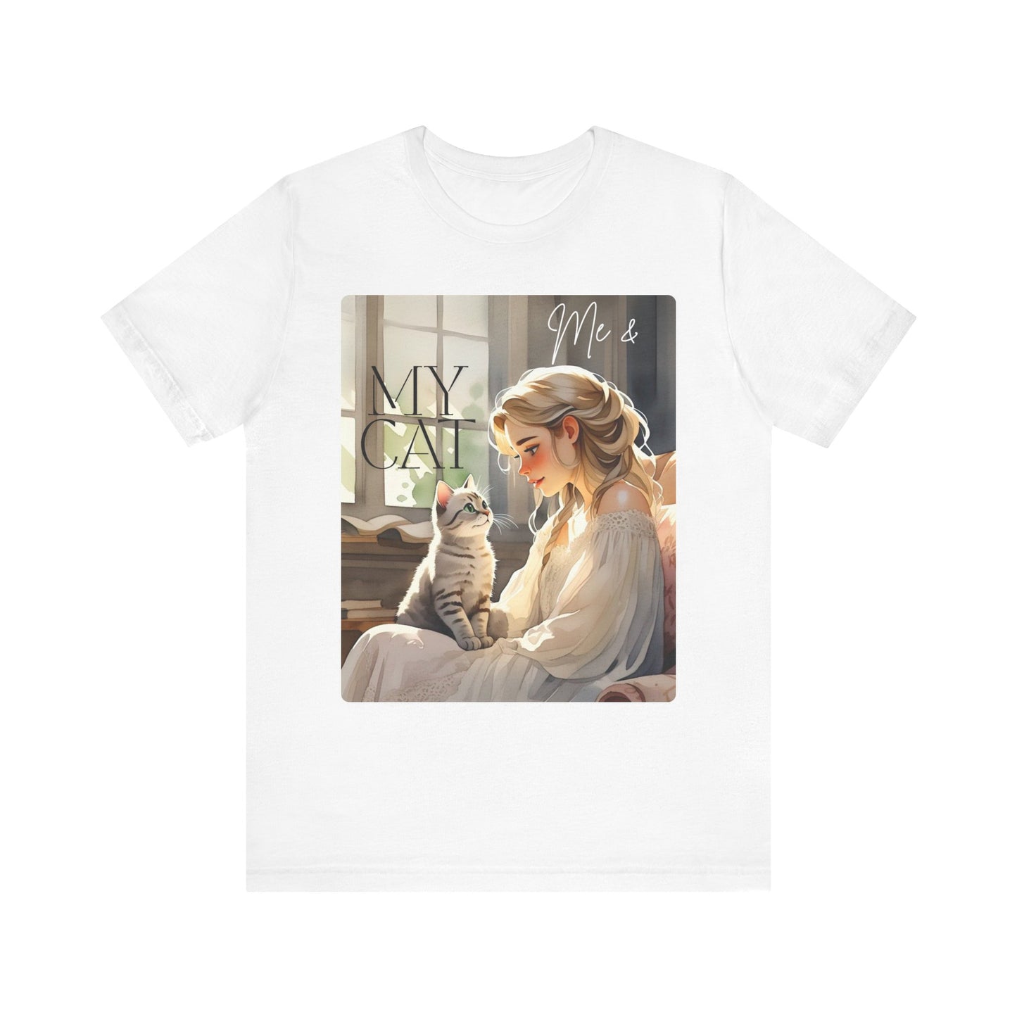 My Cat & Me Unisex Short Sleeve Tee - Cozy Cat Lover Shirt