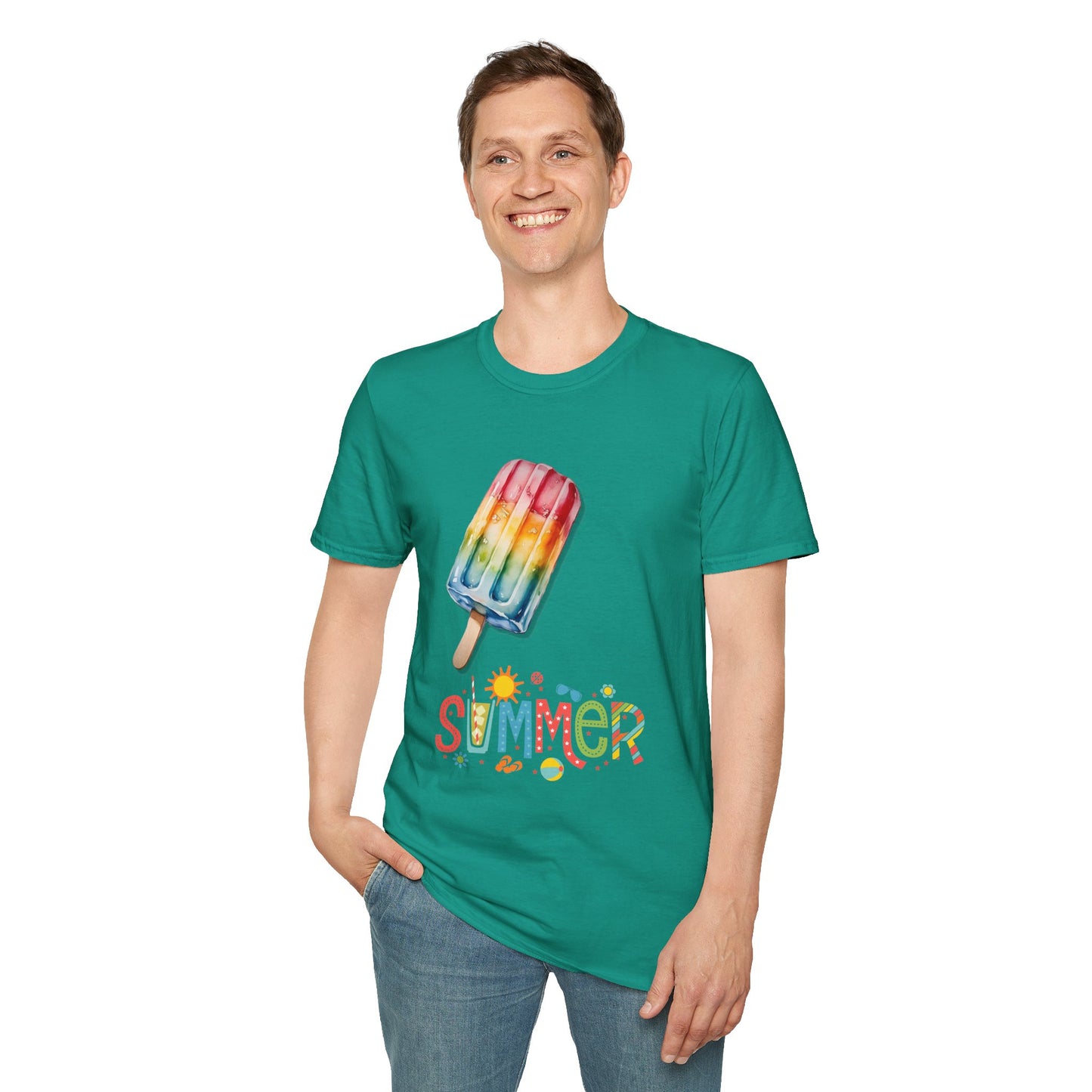 Summer Popsicle Soft style T-Shirt - Fun & Colorful Summer Vibes