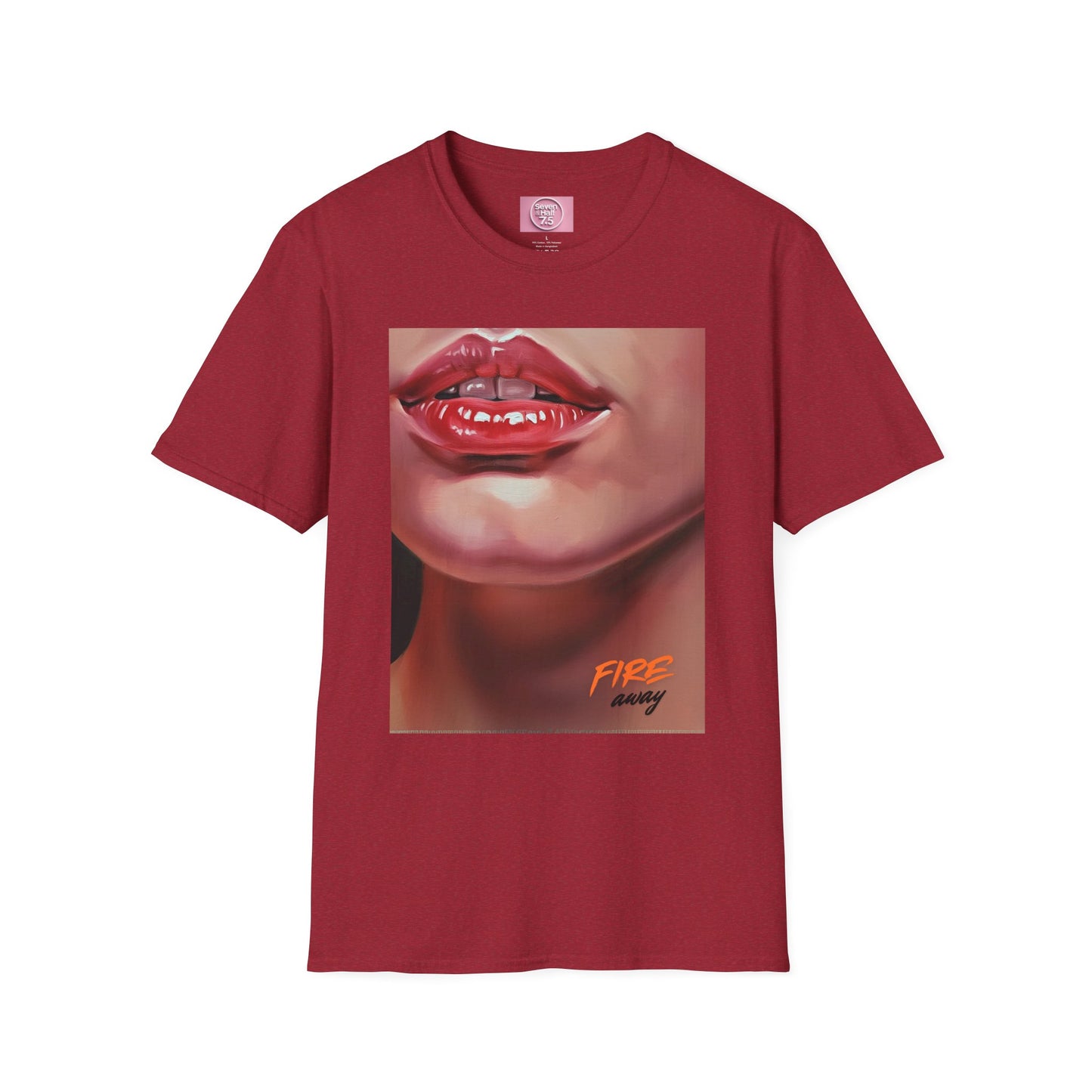 Fire Lips Women's Softstyle T-Shirt - Bold Art for Confident Expressions