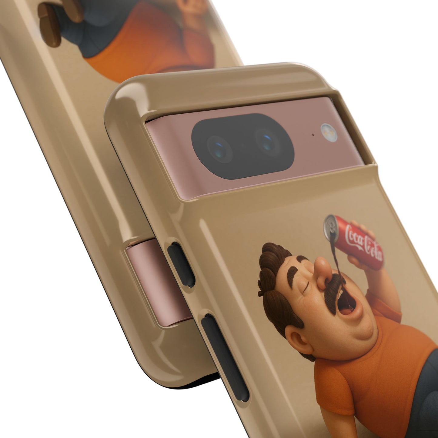 Funny Cartoon Phone Case - 'Coca-Cola Chill' Design