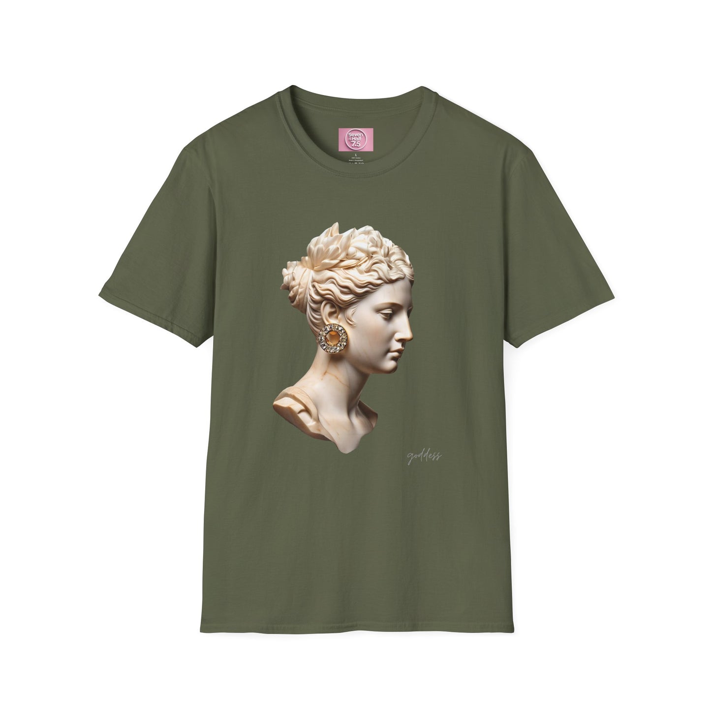 Classical Art Softstyle T-Shirt - Elegant Athena Design
