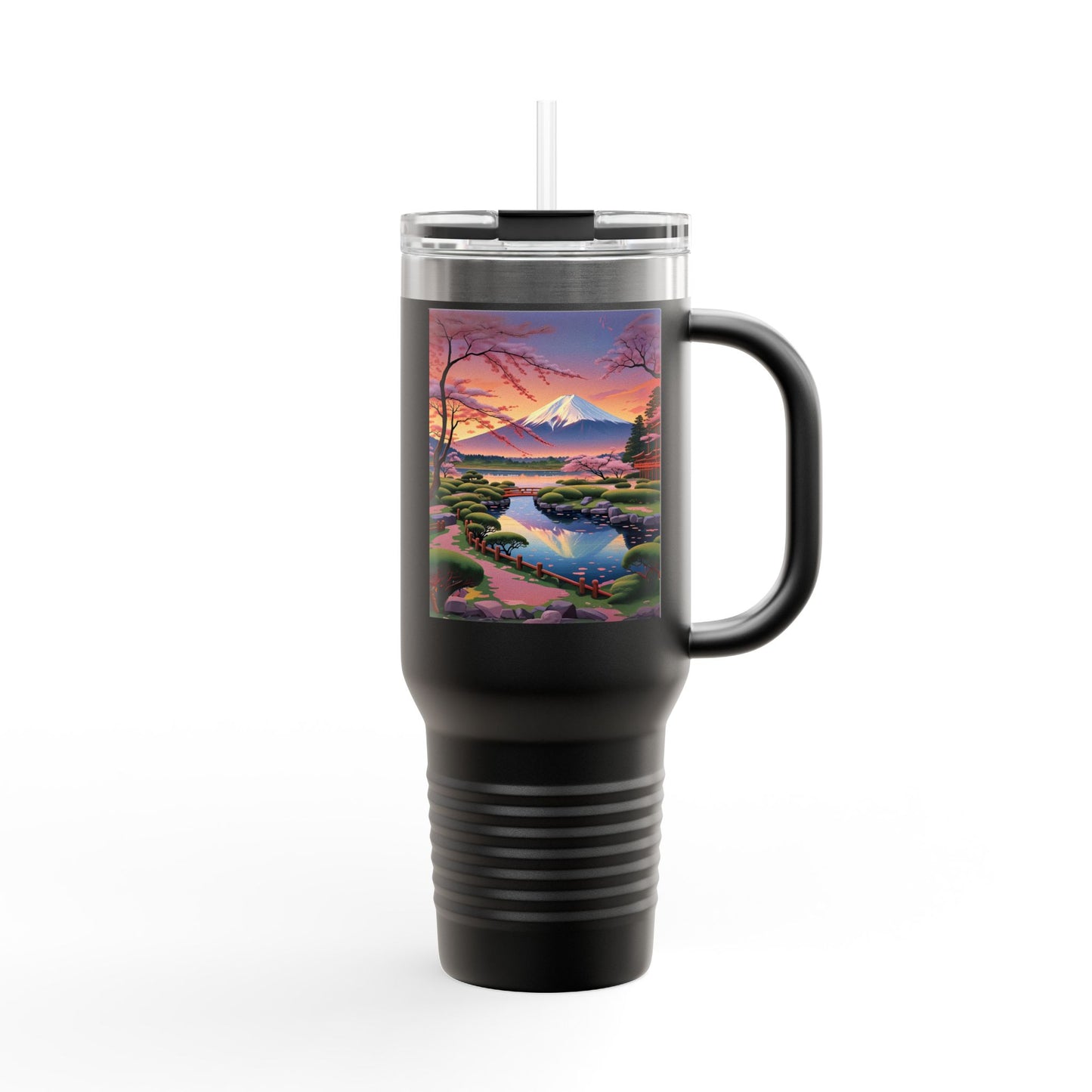 Nature-Inspired Insulated Travel Mug - 40oz Adventure Mug with Scenic Design