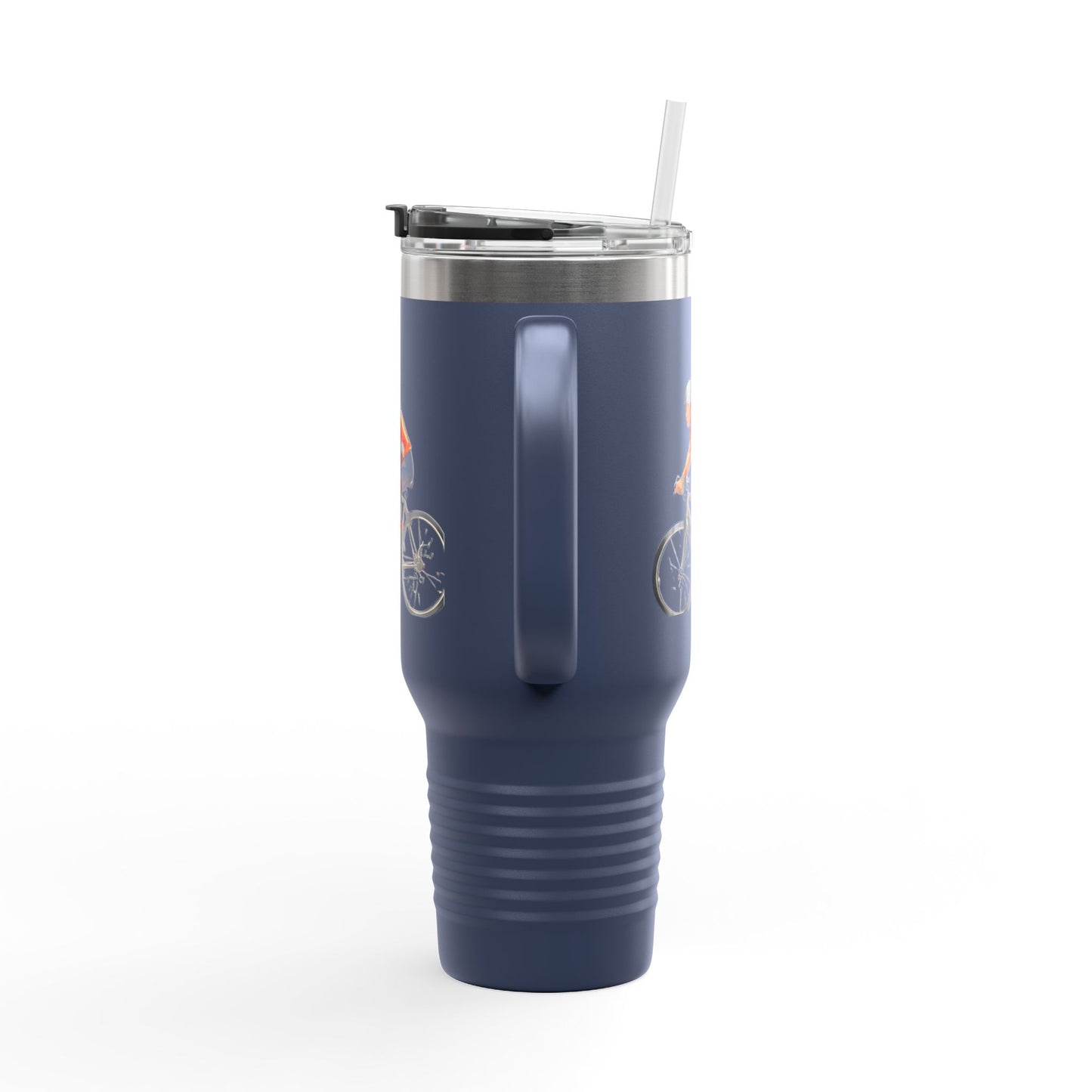 Cycling Enthusiast Insulated Travel Mug - 40oz, Perfect for Adventurers and Coffee Lovers