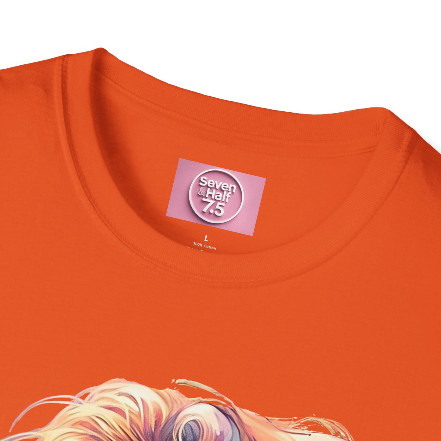 Artistic Women's Portrait T-Shirt - Women's Softstyle Tee for Creative Souls