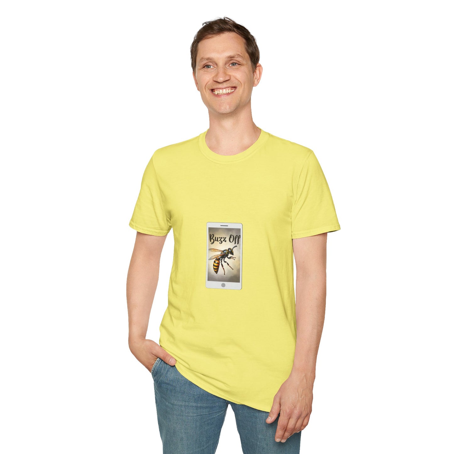 Buzz Off Bee Graphic Unisex T-Shirt - Fun, Casual Wear for Nature Lovers