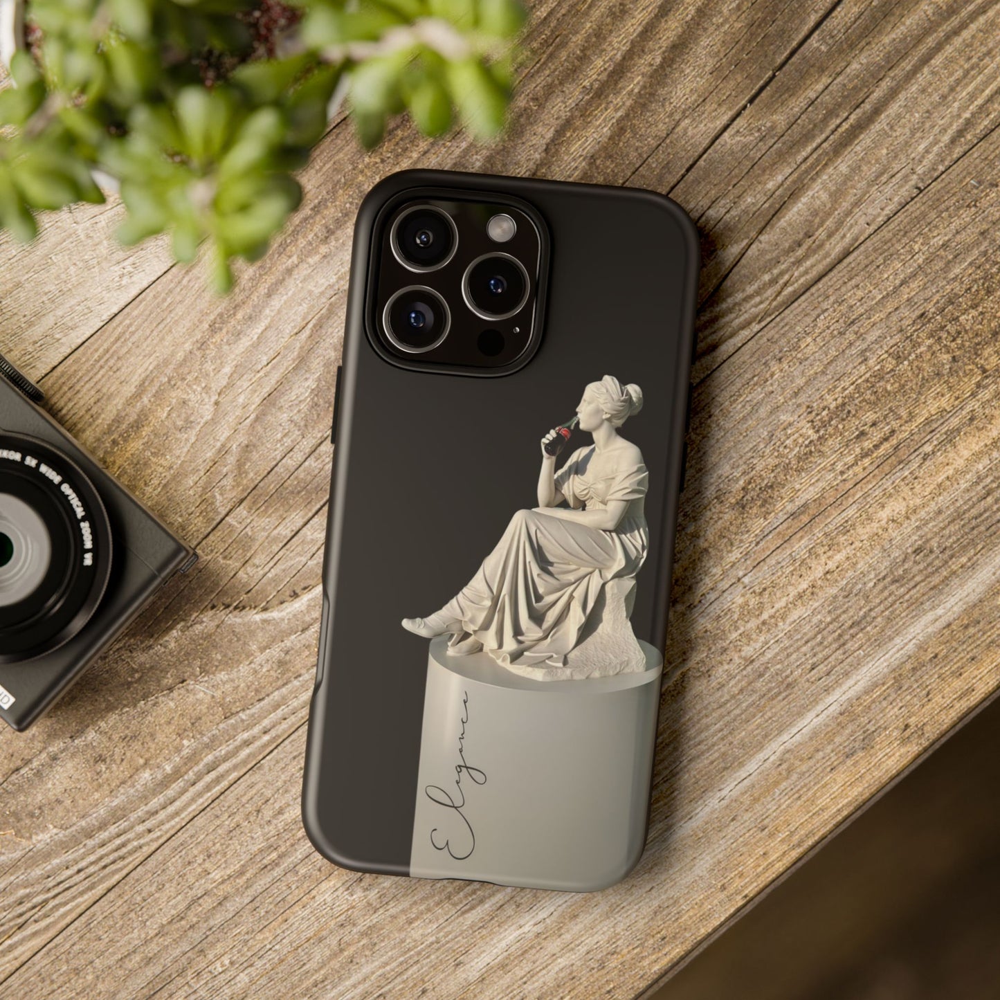 Elegant Phone Case - Stylish Tough Case with Sculpture Design
