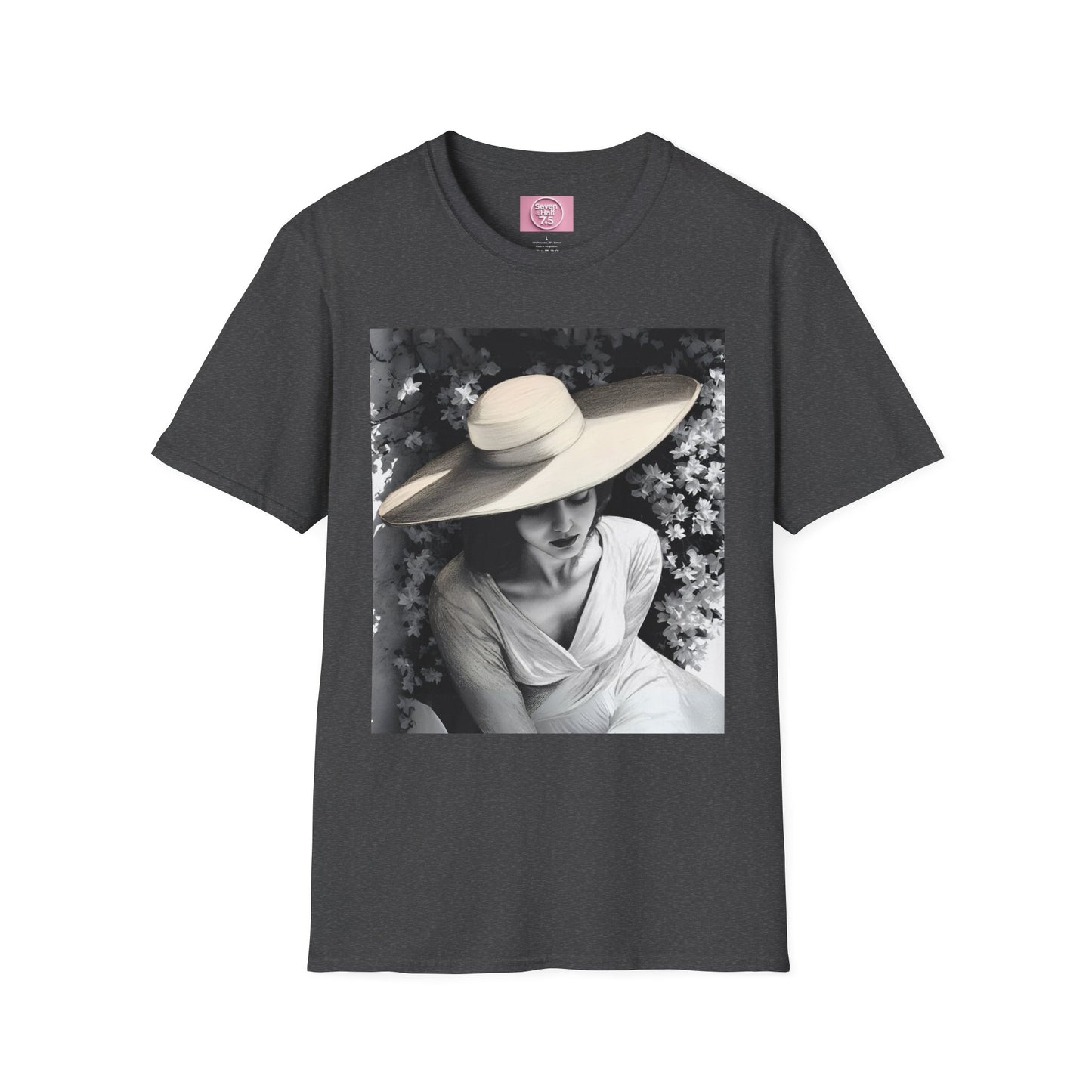 Elegant Charcoal art Softstyle T-Shirt - Perfect for Spring and Summer