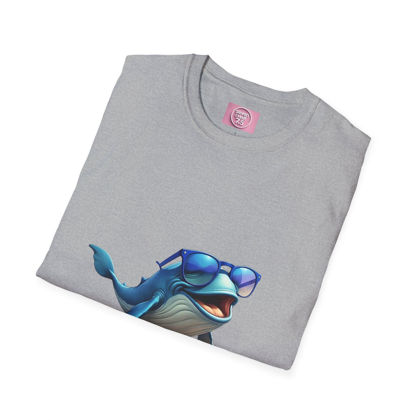 Cool Sunglasses Whale Unisex Softstyle T-Shirt