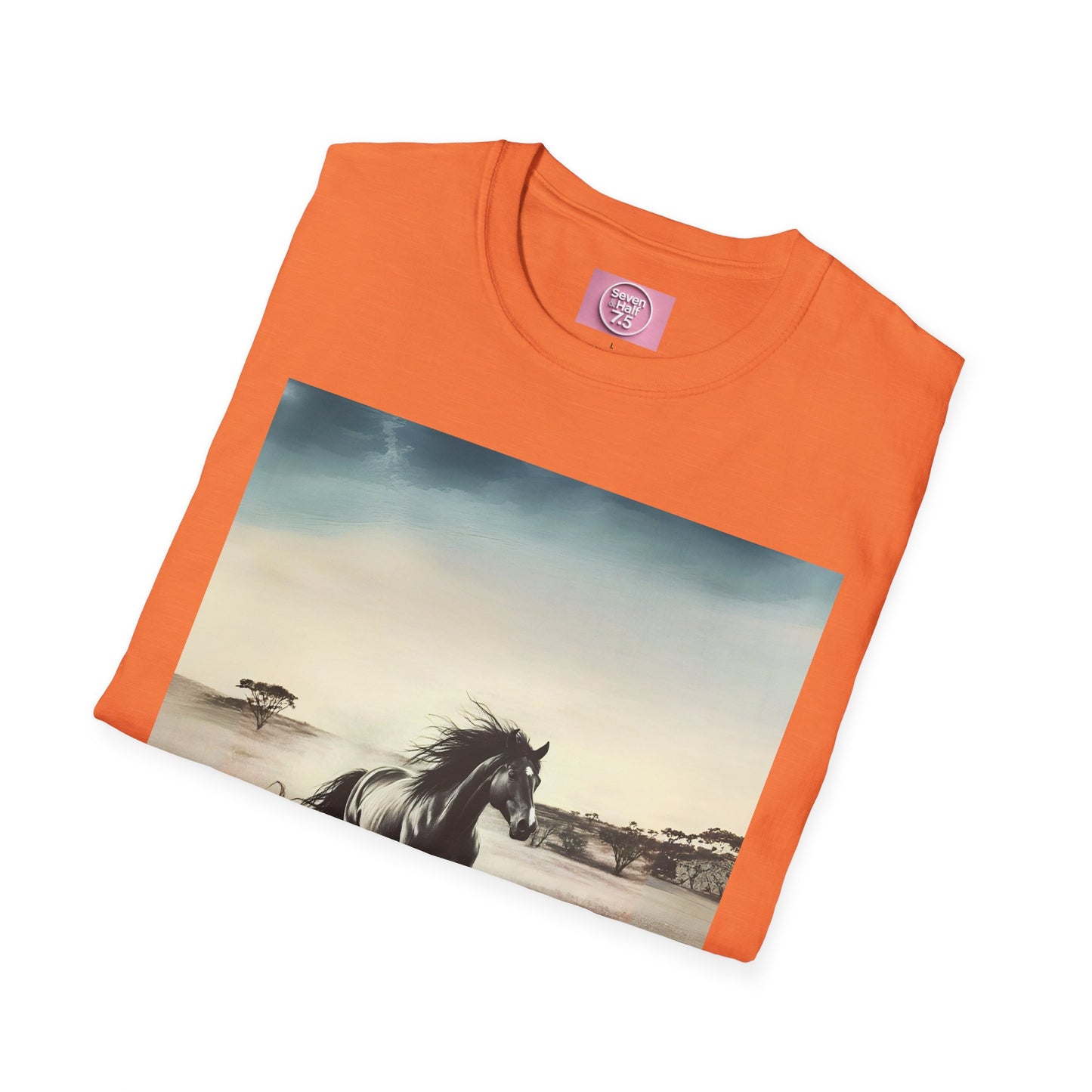 Majestic Horse Unisex Softstyle T-Shirt - Nature Inspired Graphic Tee