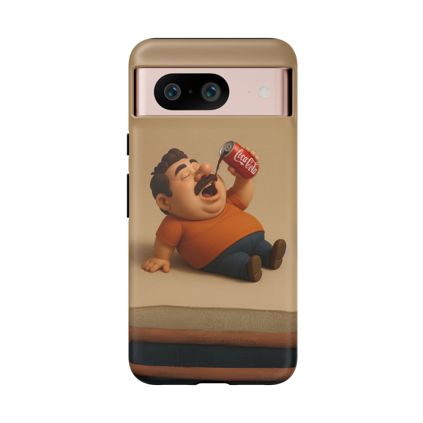 Funny Cartoon Phone Case - 'Coca-Cola Chill' Design