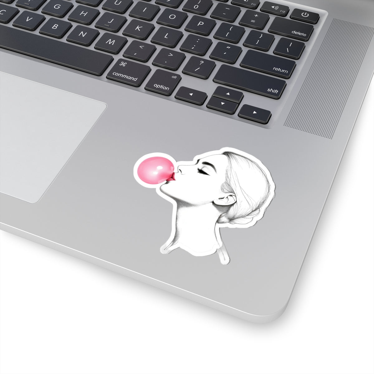 Chic Bubblegum Kiss-Cut Stickers for Creative Expression