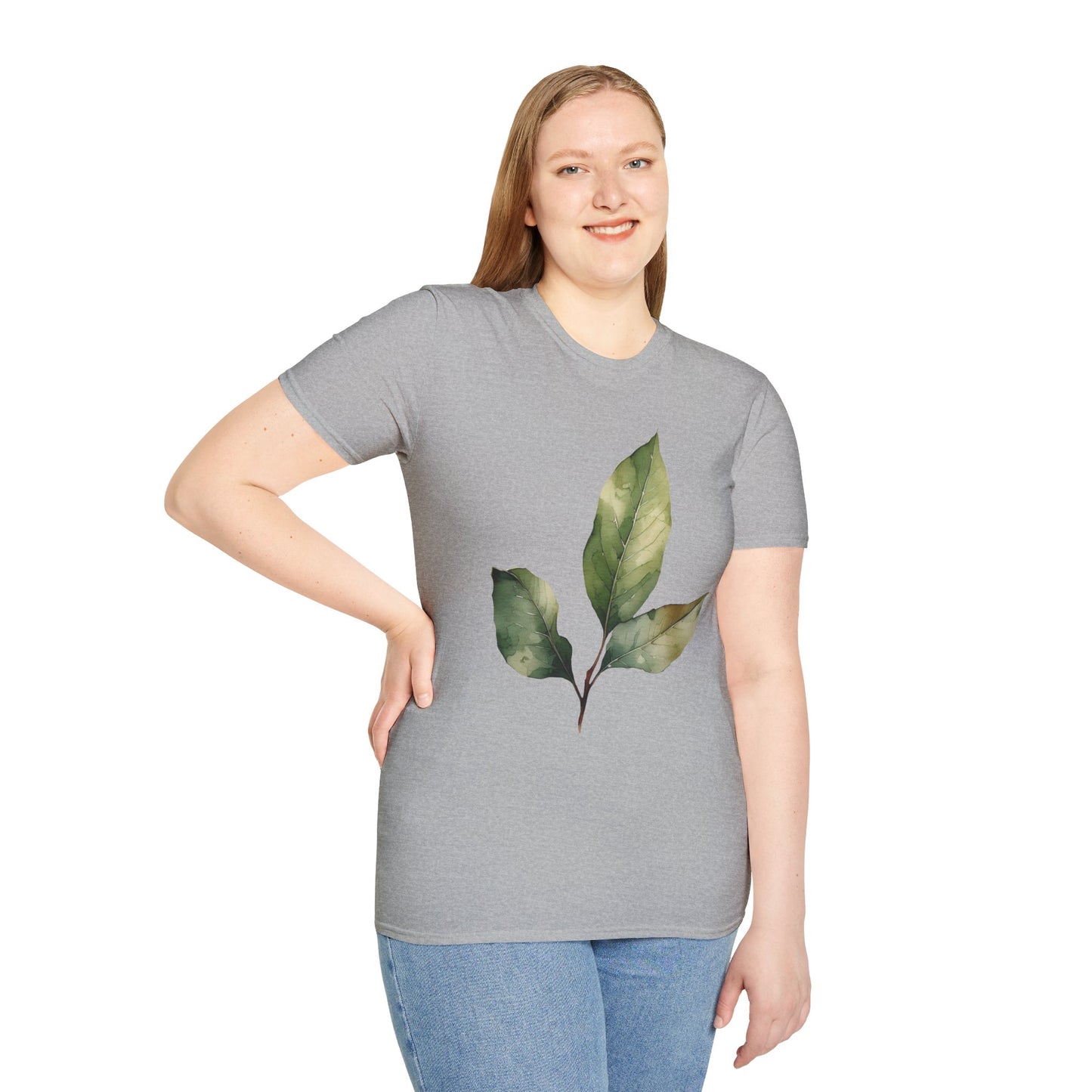 Botanical Leaf Unisex Softstyle T-Shirt - Eco-Friendly Casual Wear