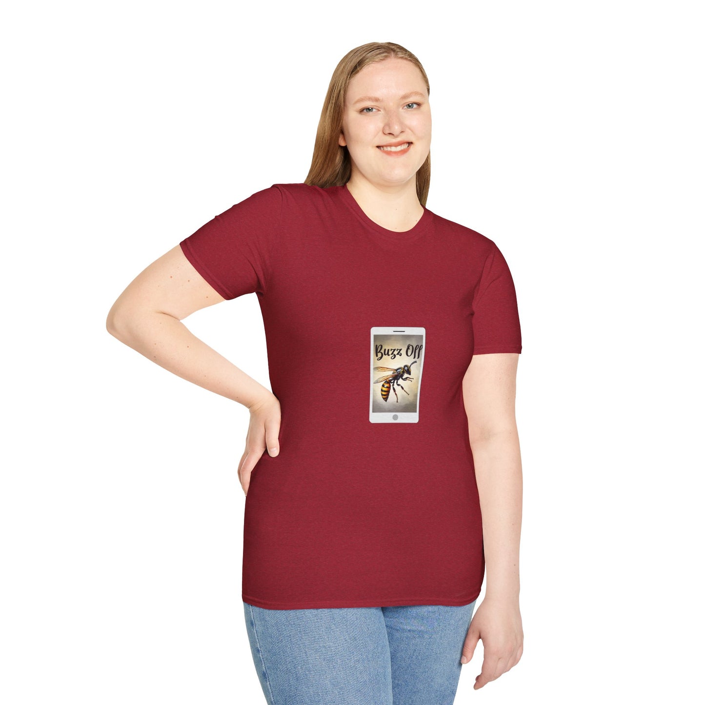 Buzz Off Bee Graphic Unisex T-Shirt - Fun, Casual Wear for Nature Lovers