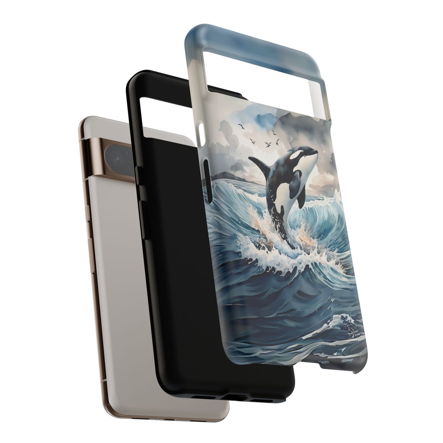 Whale Splash Phone Case - Tough & Stylish Ocean Design