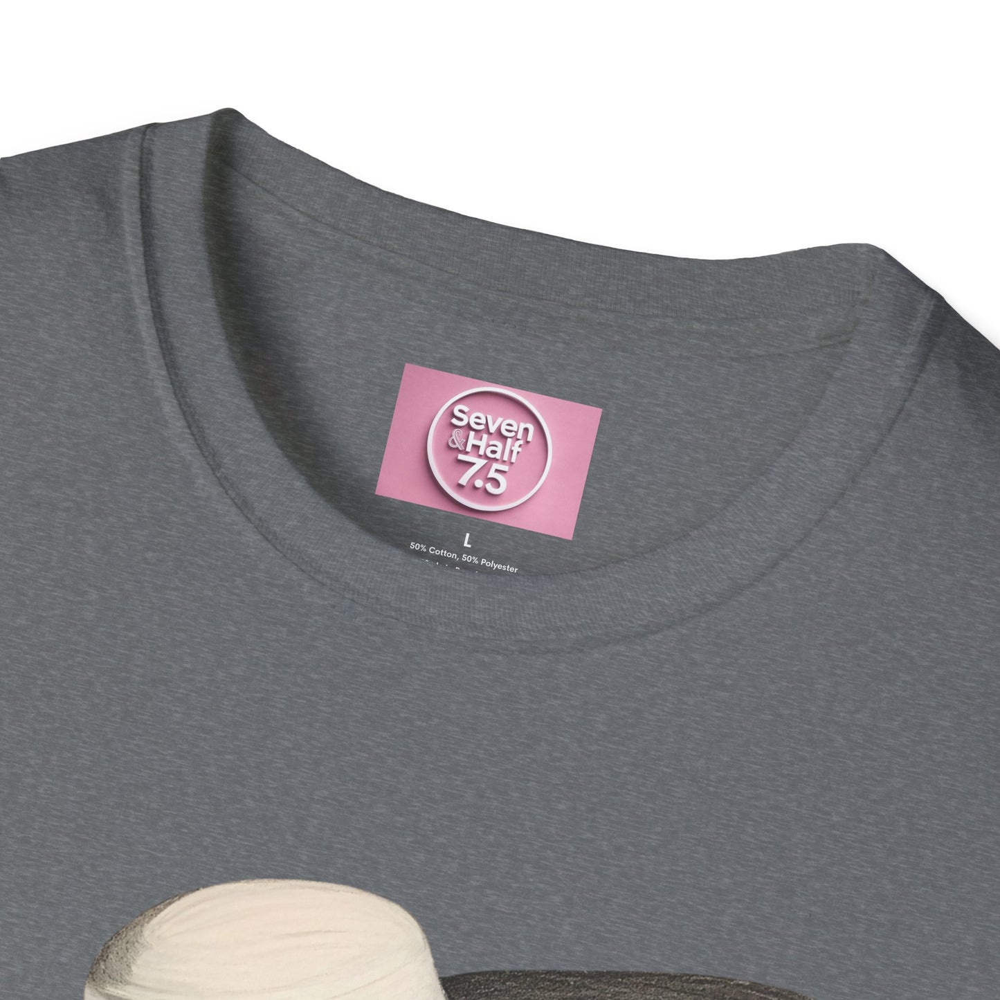 Artistic Women's Softstyle T-Shirt - Charcoal art Design