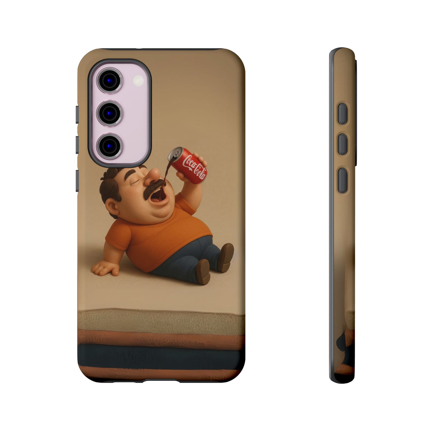 Funny Cartoon Phone Case - 'Coca-Cola Chill' Design