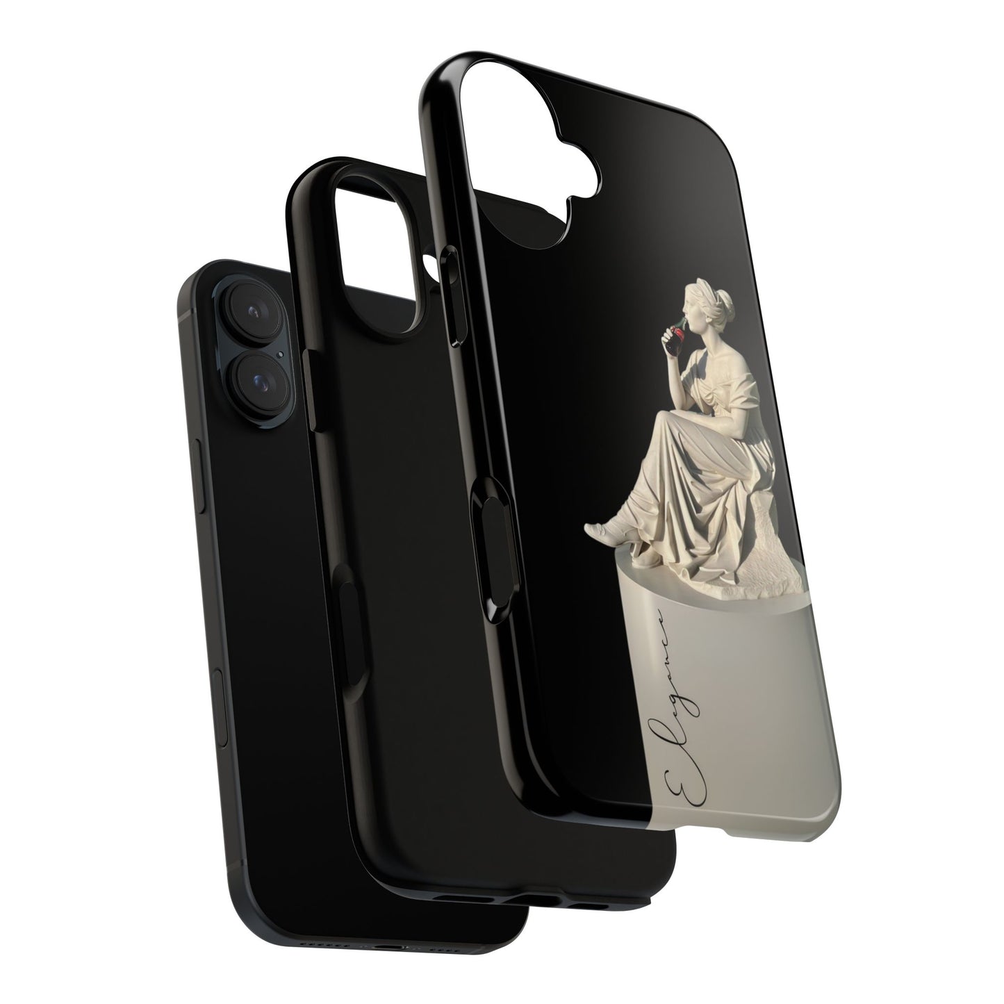 Elegant Phone Case - Stylish Tough Case with Sculpture Design