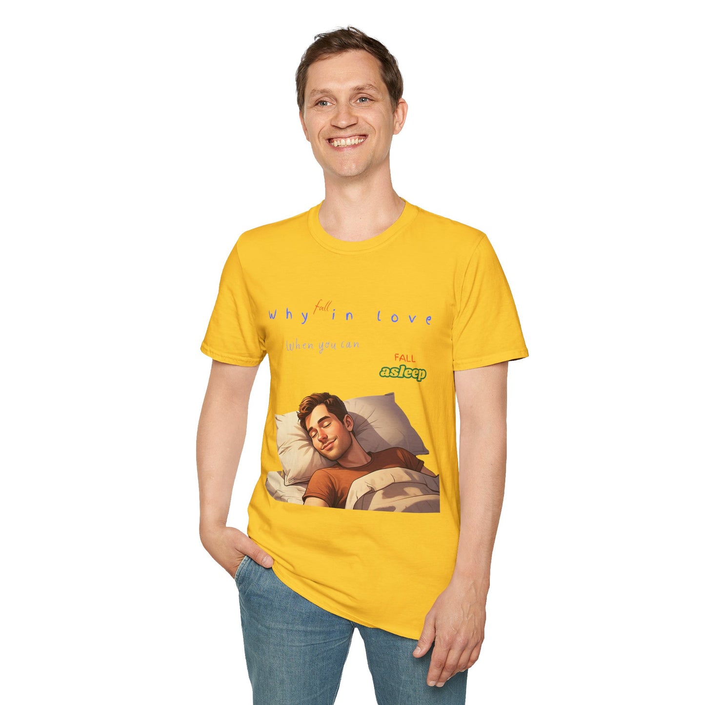 Fall Asleep Softstyle T-Shirt | Cozy Sleep Vibes | Perfect Gift for Sleep Lovers